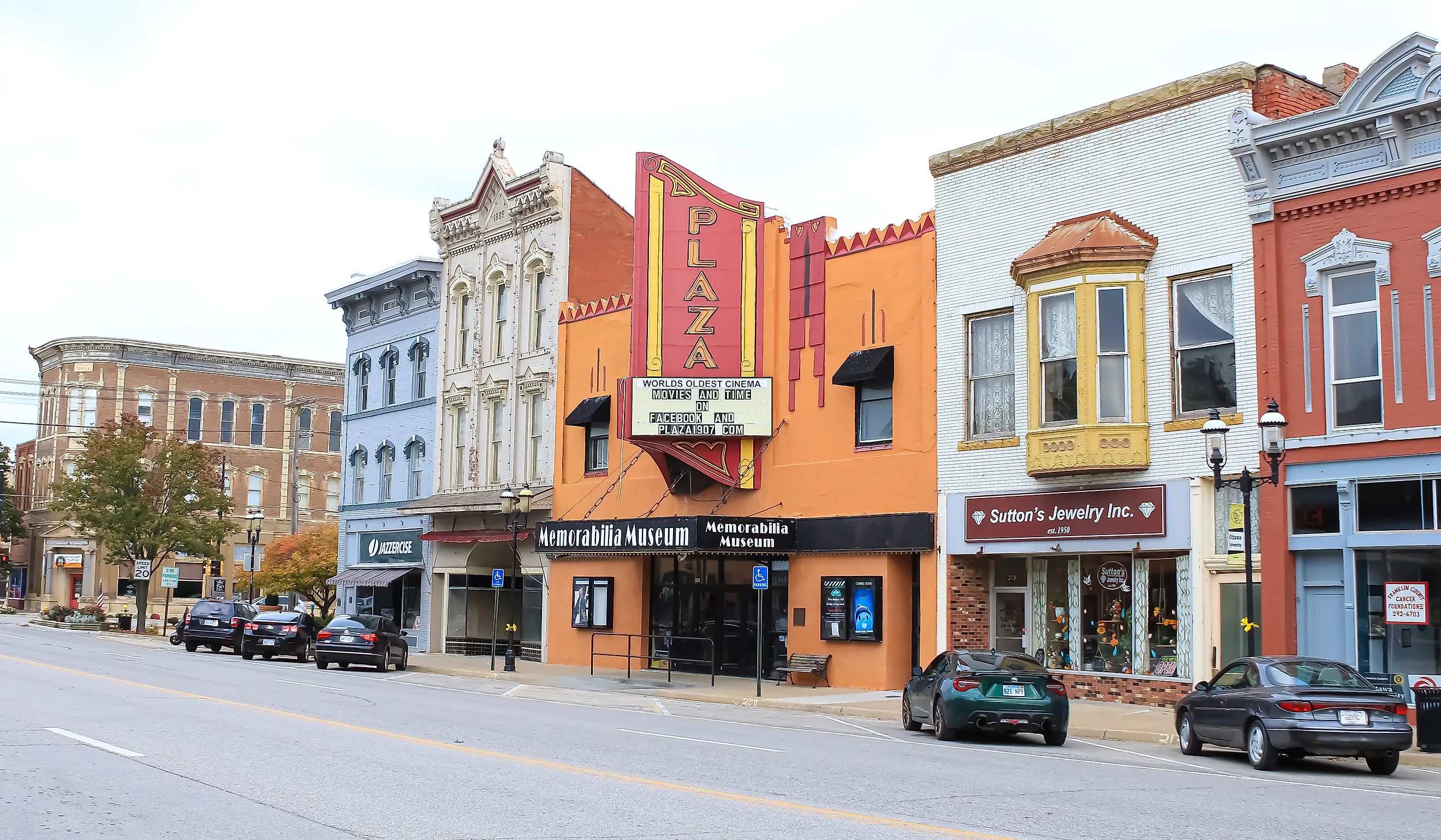 The historic Plaza Theater in downtown Ottawa, Kansas. Editorial credit: Sabrina Janelle Gordon / Shutterstock.com