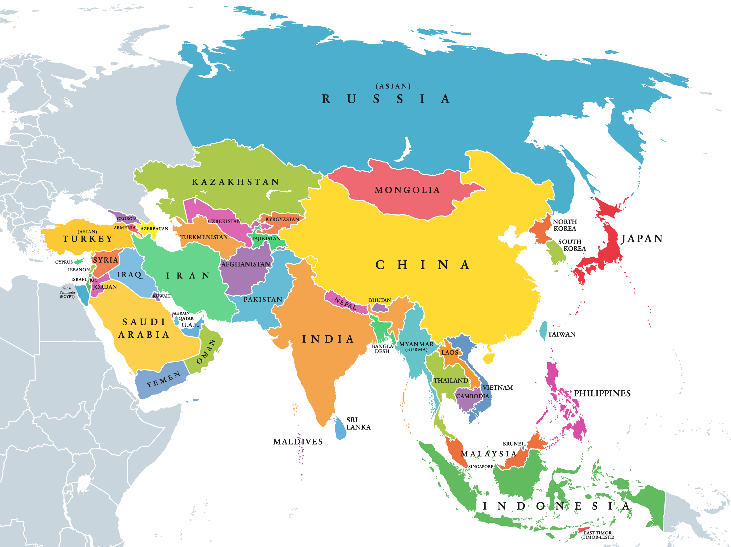 Map of Asia