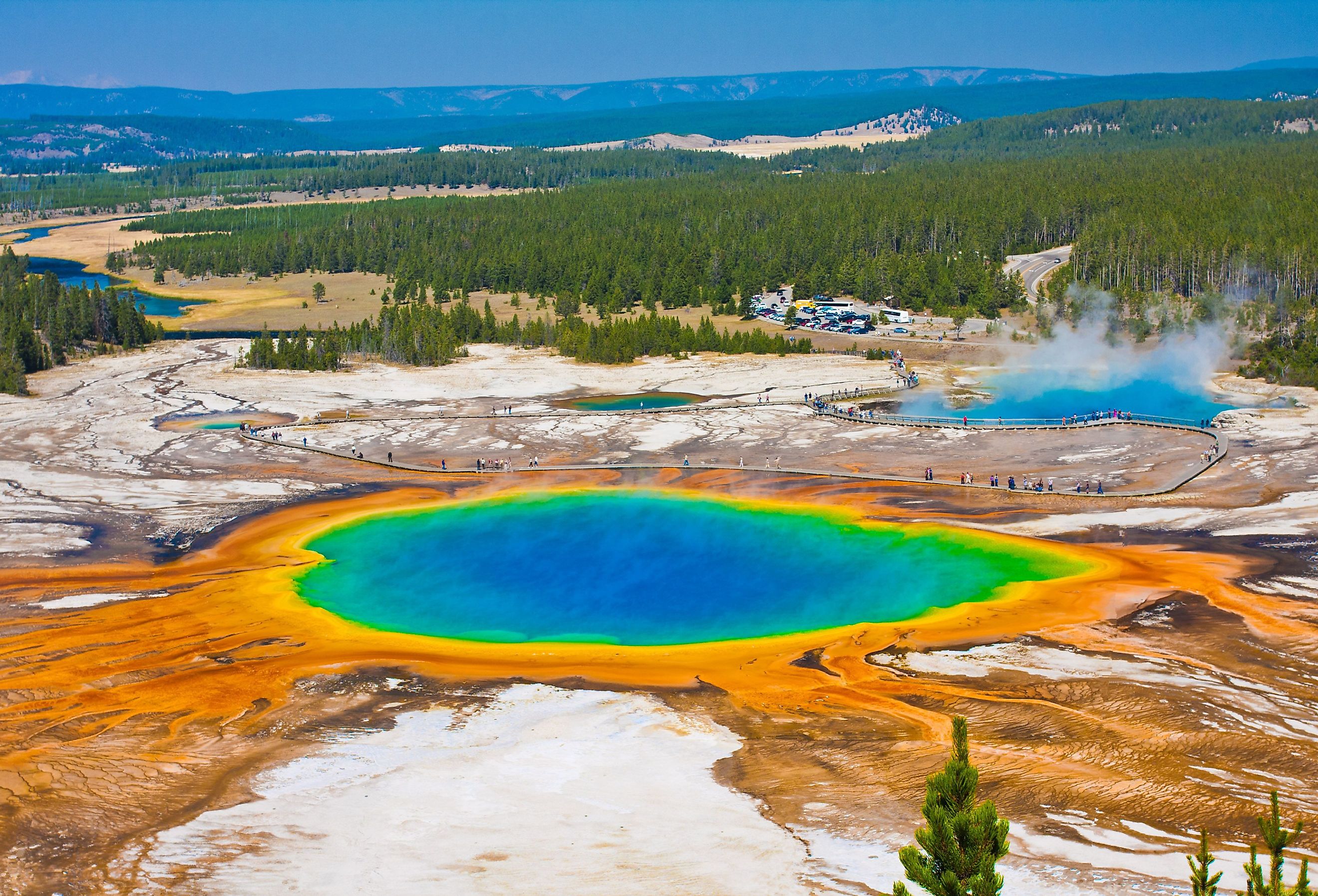 Grand Prismatic Spring in Yellowstone National Park.