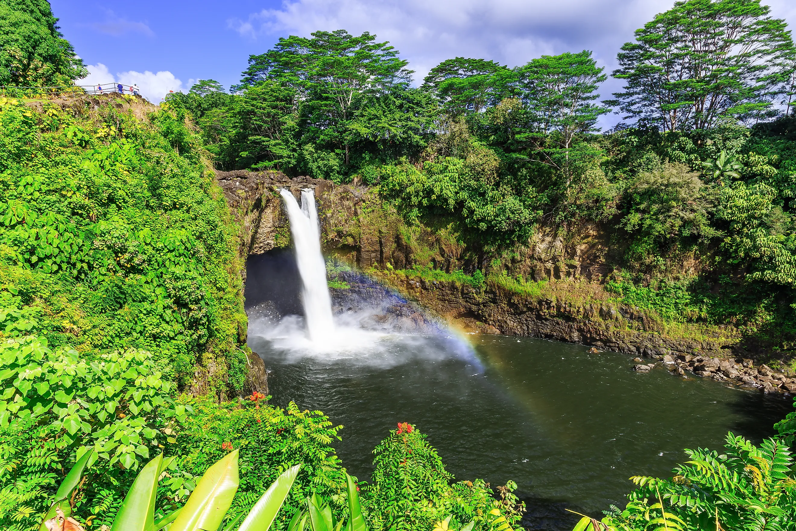 Rainbow Falls in Wailuku River State Park, Hawaii.