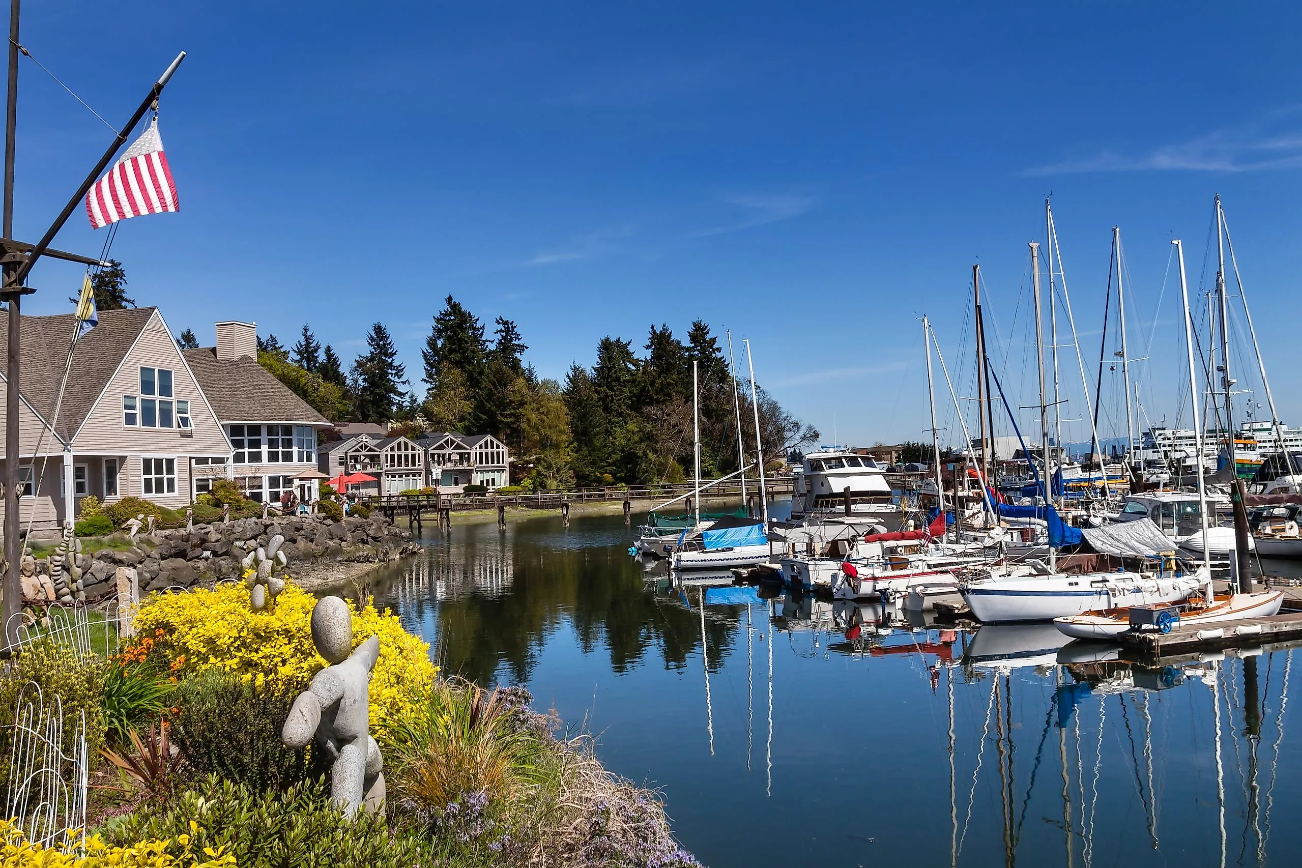 A pier at Bainbridge Island, Washington.