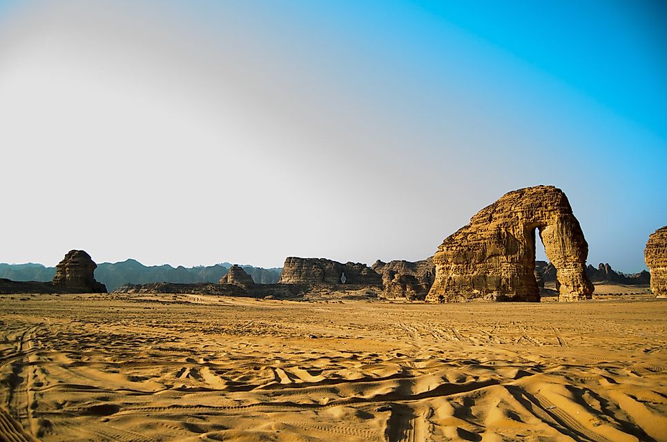 Saudi Arabia is the world's largest country without a river.