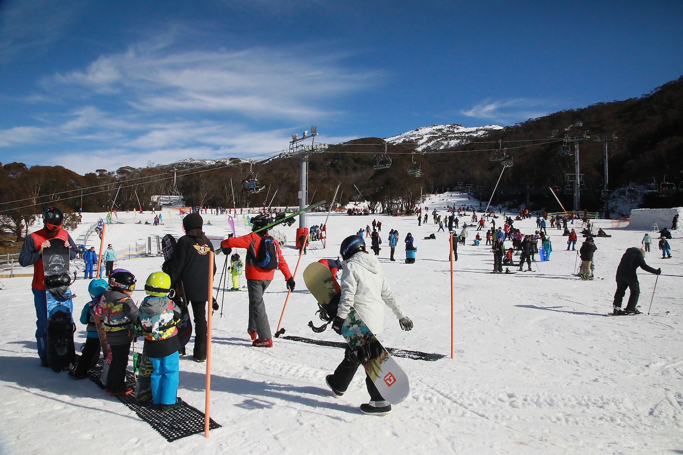 Thredbo ski resort in Australia. Editorial credit: litttree / Shutterstock.com