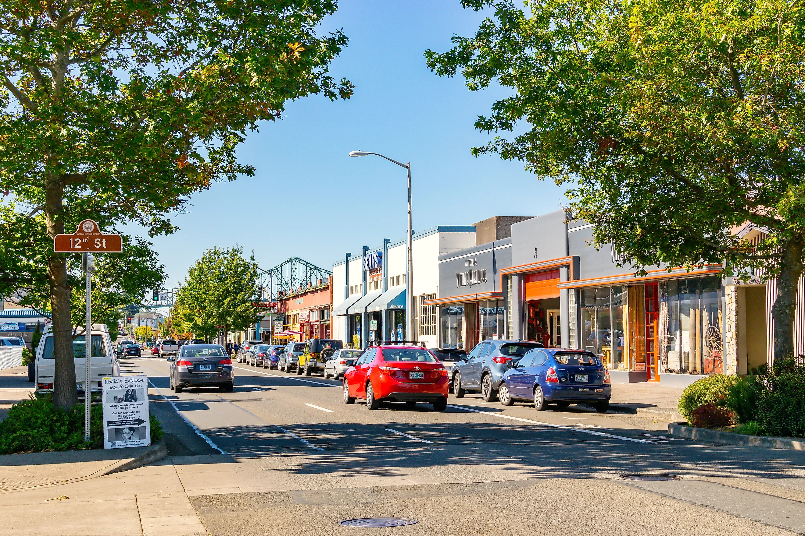 Downtown Astoria, Oregon. Image credit Enrico Powell via Shutterstock