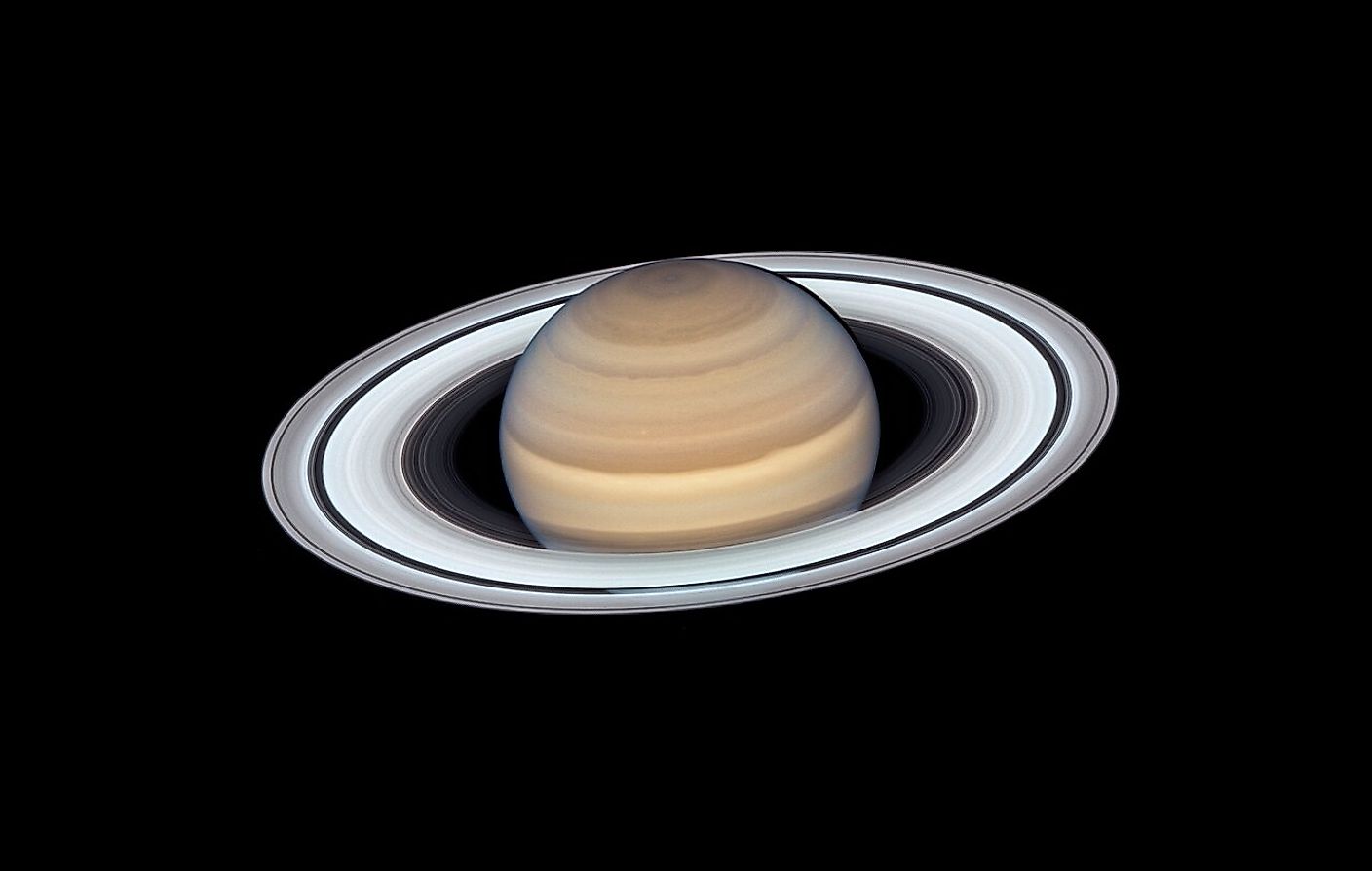 Hubble image of Saturn. Image credit: NASA/ESA