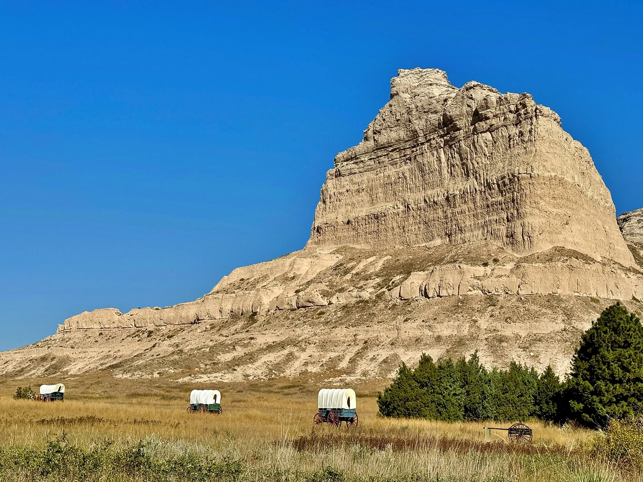 The Scotts Bluff National Monument in Nebraska.