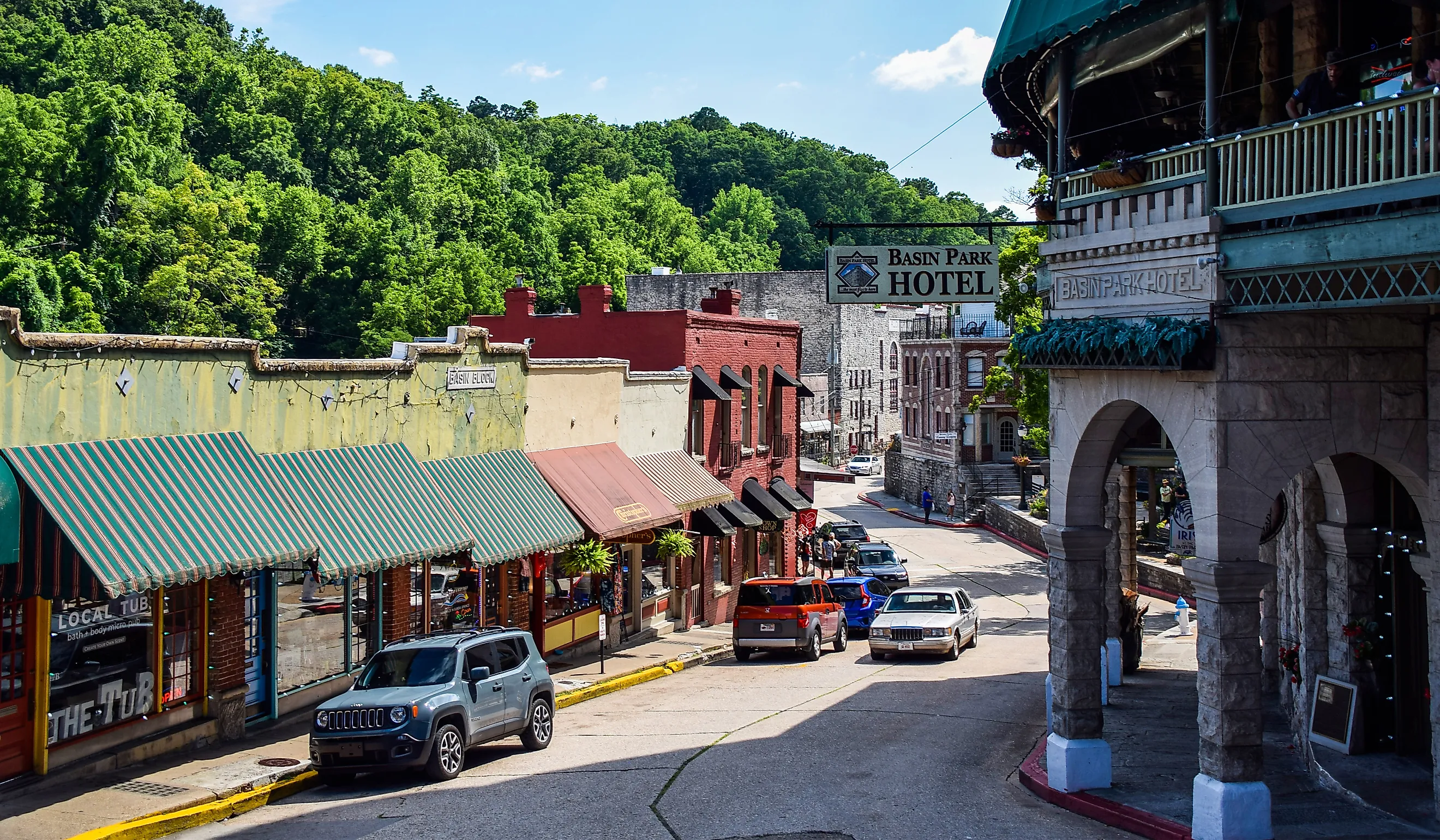 Main Street in Eureka Springs, Arkansas. Image credit: Rachael Martin / Shutterstock.com.