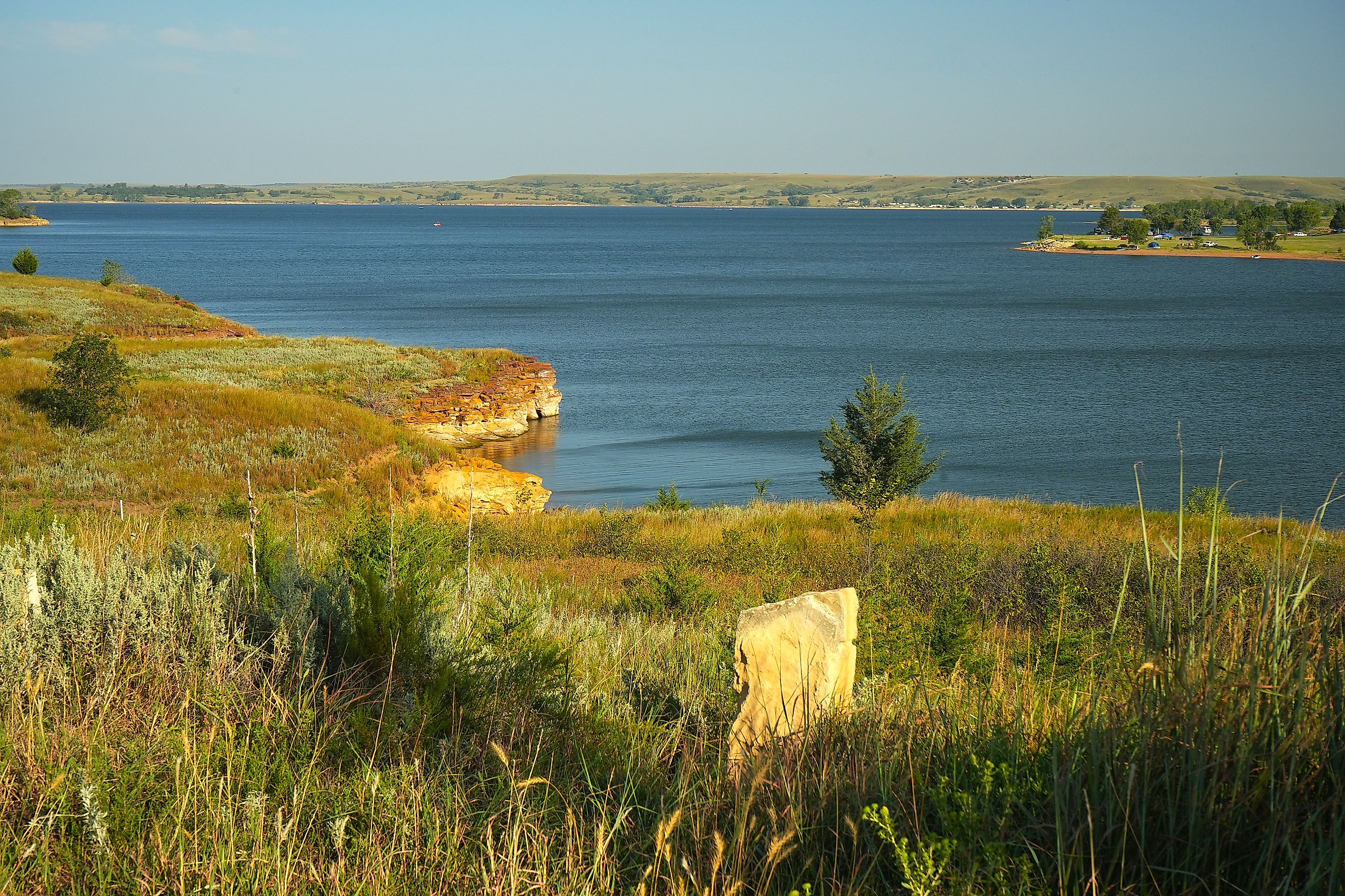 Wilson Lake State Park in Kansas.
