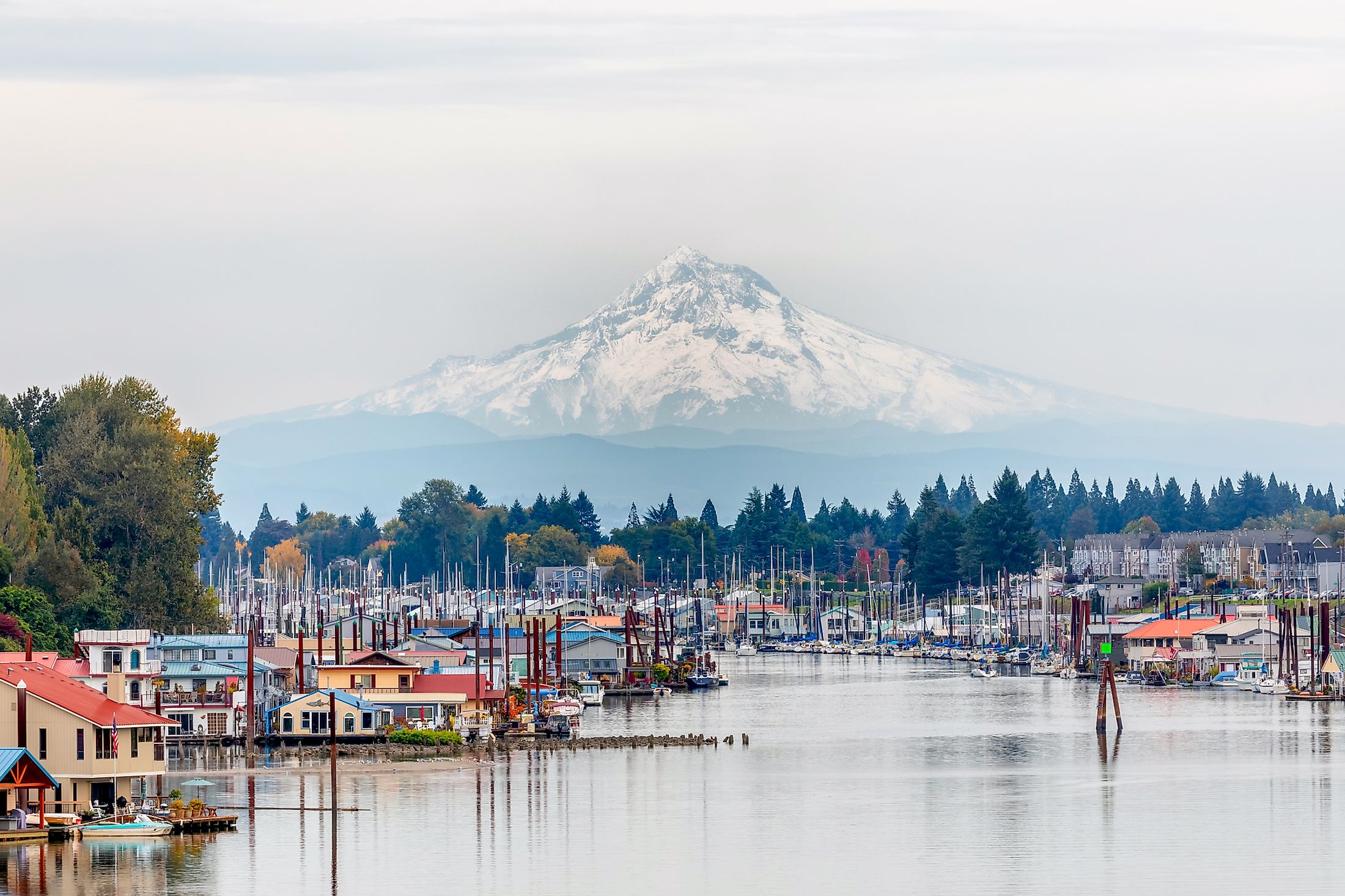 The gorgeous town of Hood River, Oregon.