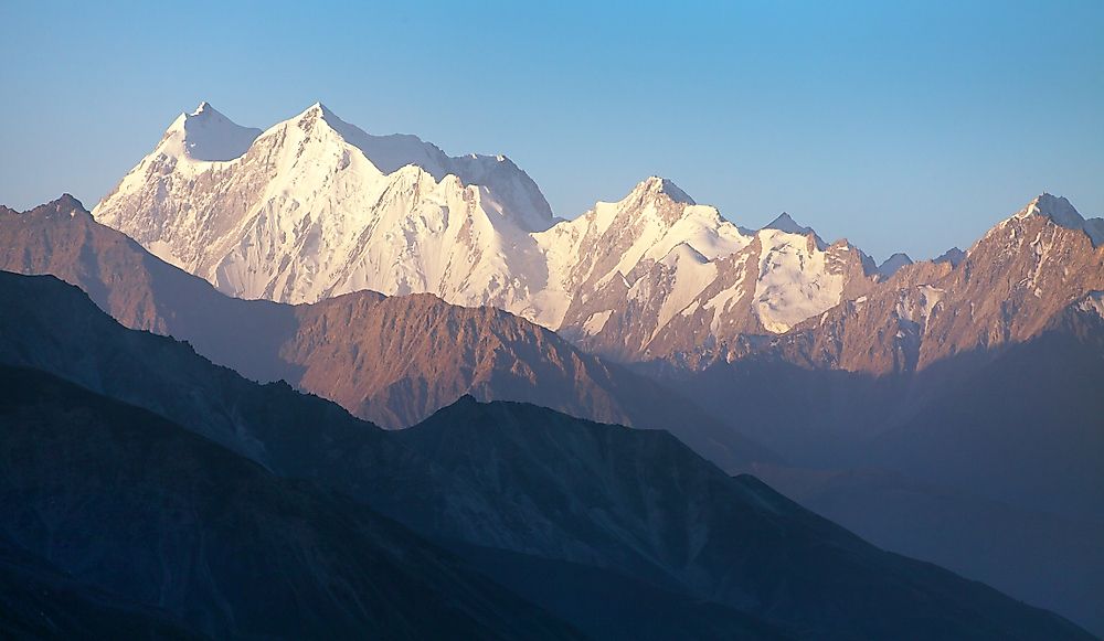 The Hindu Kush mountains in Afghanistan.