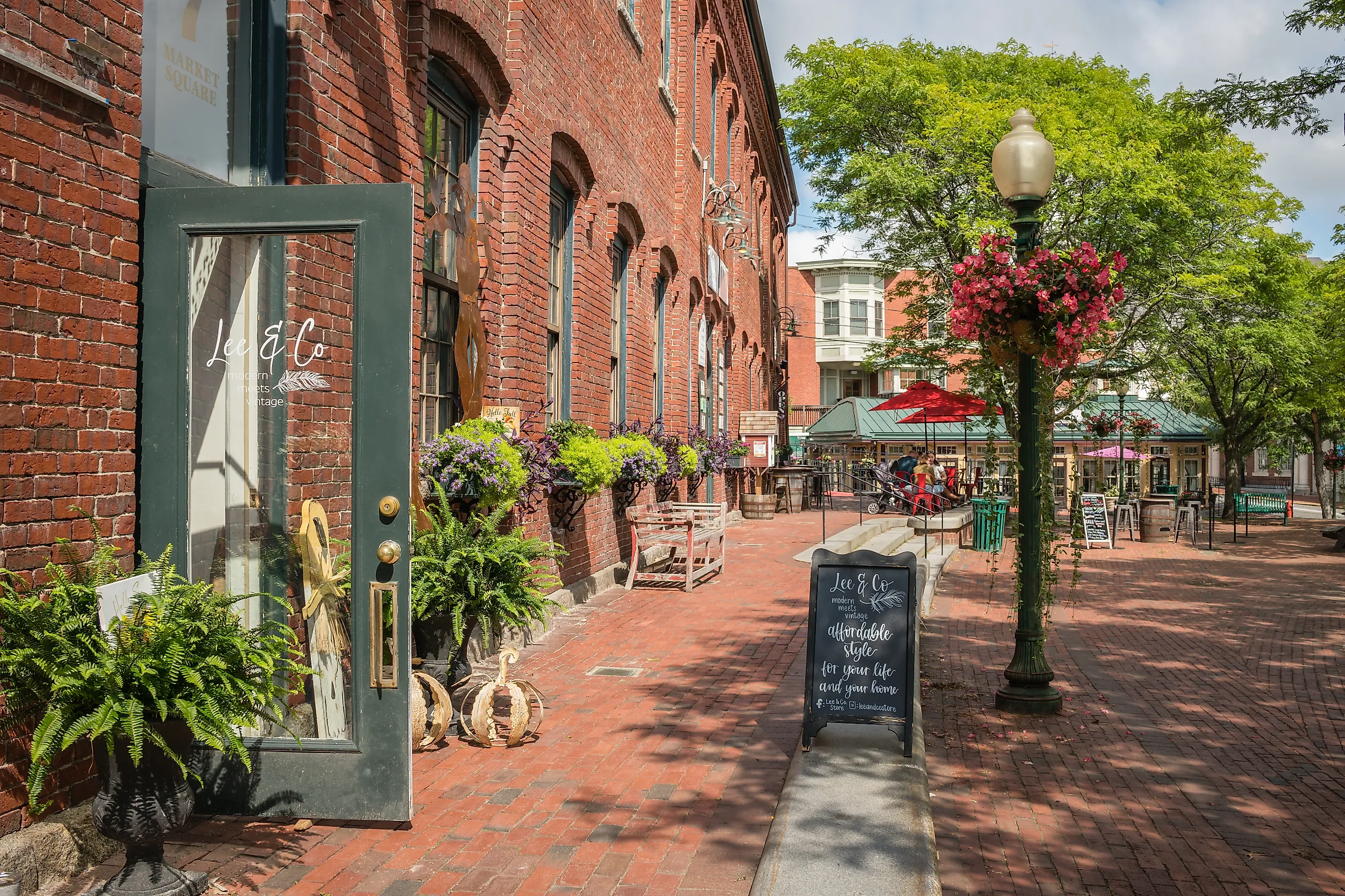 Beautiful downtown Amesbury, Massachusetts.