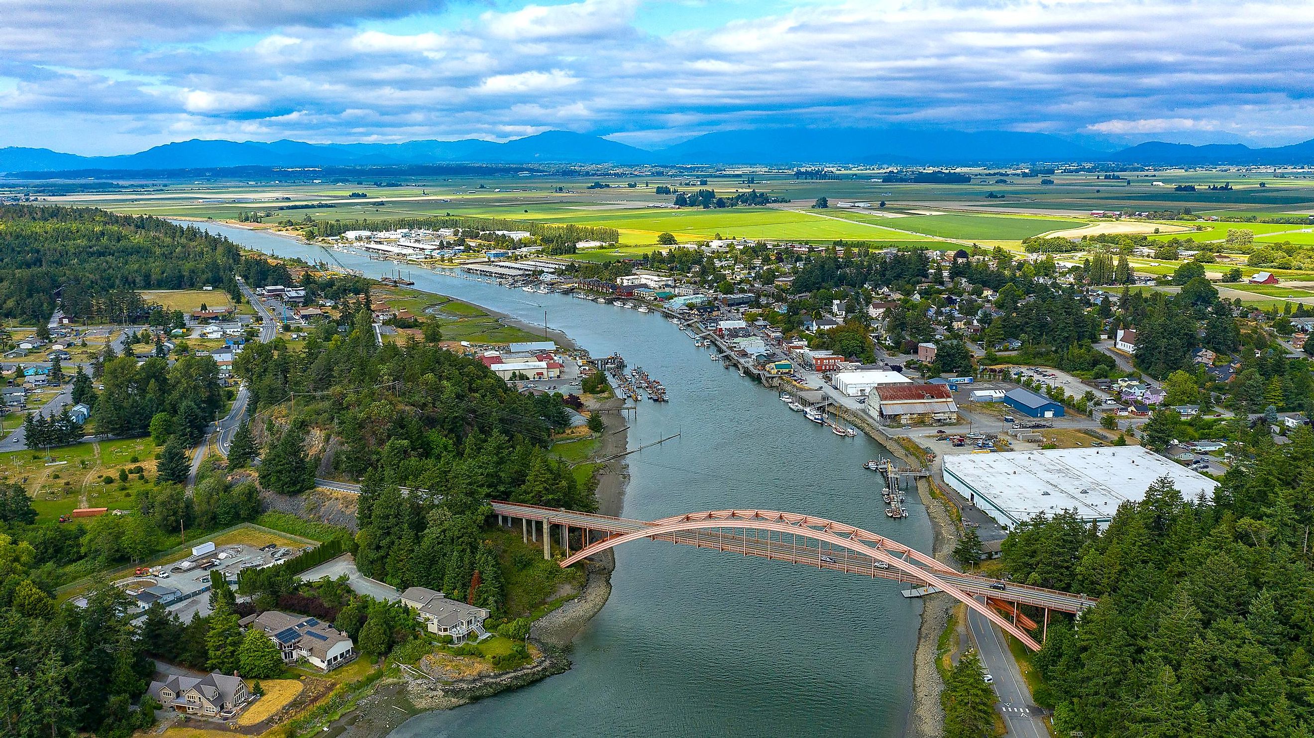 The beautiful city of La Conner, Washington.