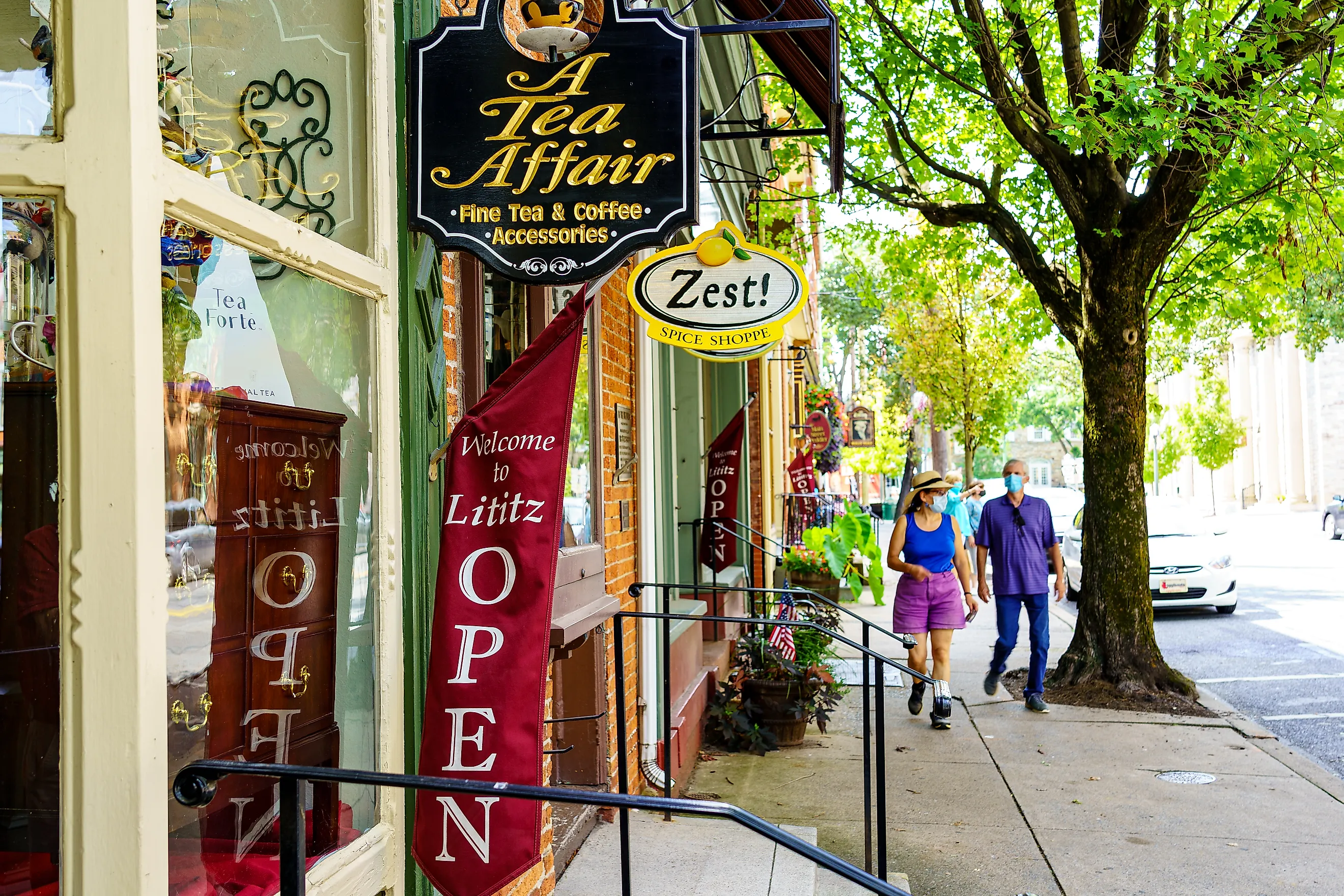 Lititz, Pennsylvania, is bursting with charm. Editorial credit: George Sheldon / Shutterstock.com