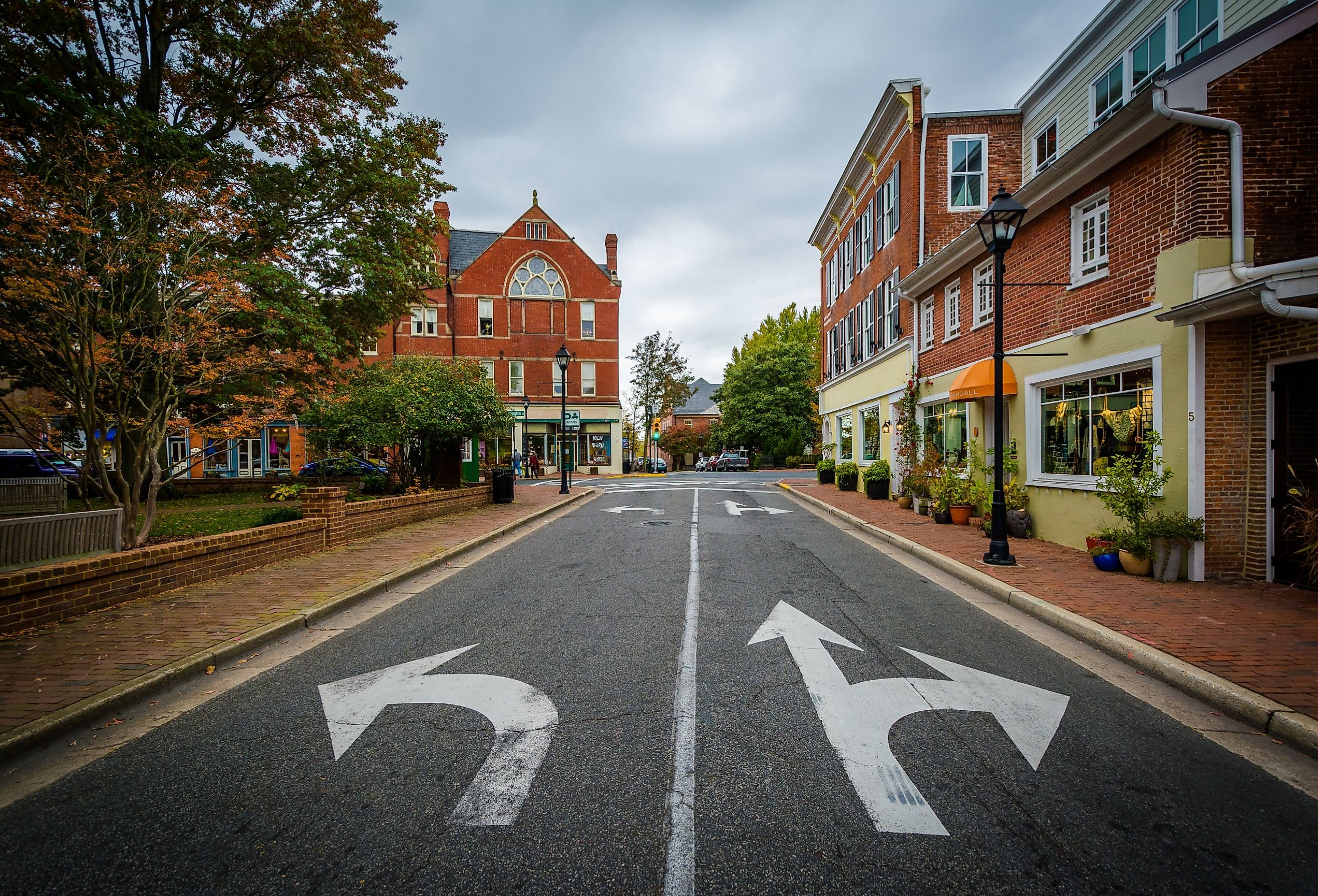 Historic downtown Easton, Maryland.