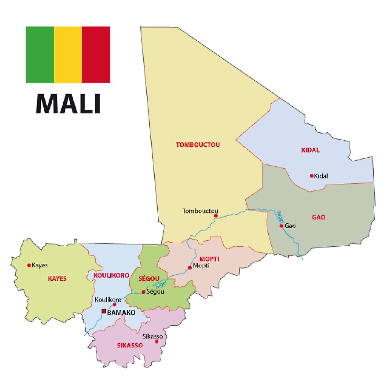 Mali Maps And Facts World Atlas