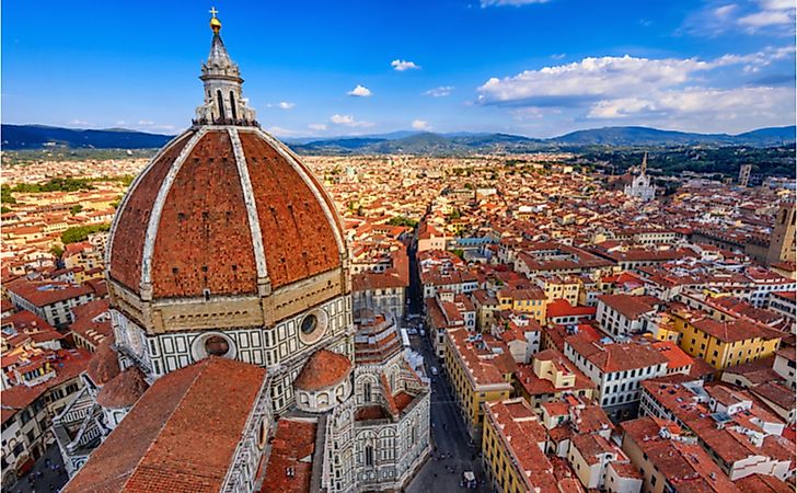 Basilica di Santa Maria del Fiore in Florence, Italy. Florence Duomo is one of main landmarks in Florence.