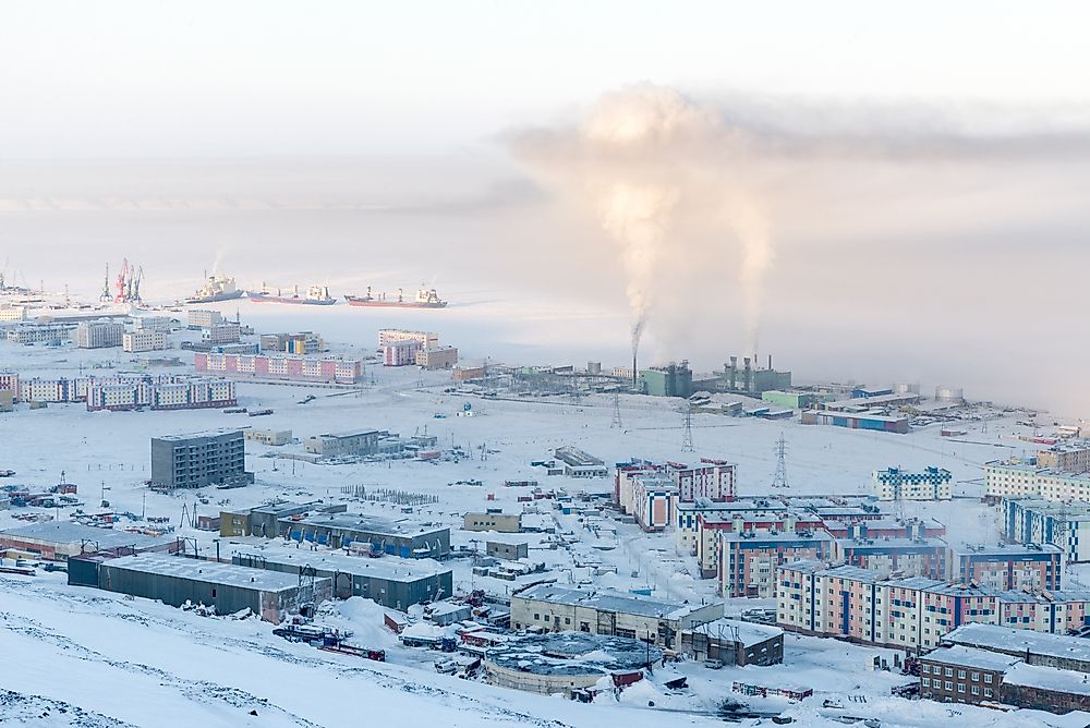 Pevek, an Arctic port town, is the the northernmost town in Russia.