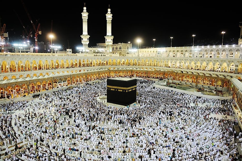 The huge gathering of crowds in Mecca, Saudi Arabia during the Hajj pilgrimage has triggered several stampedes in the past.