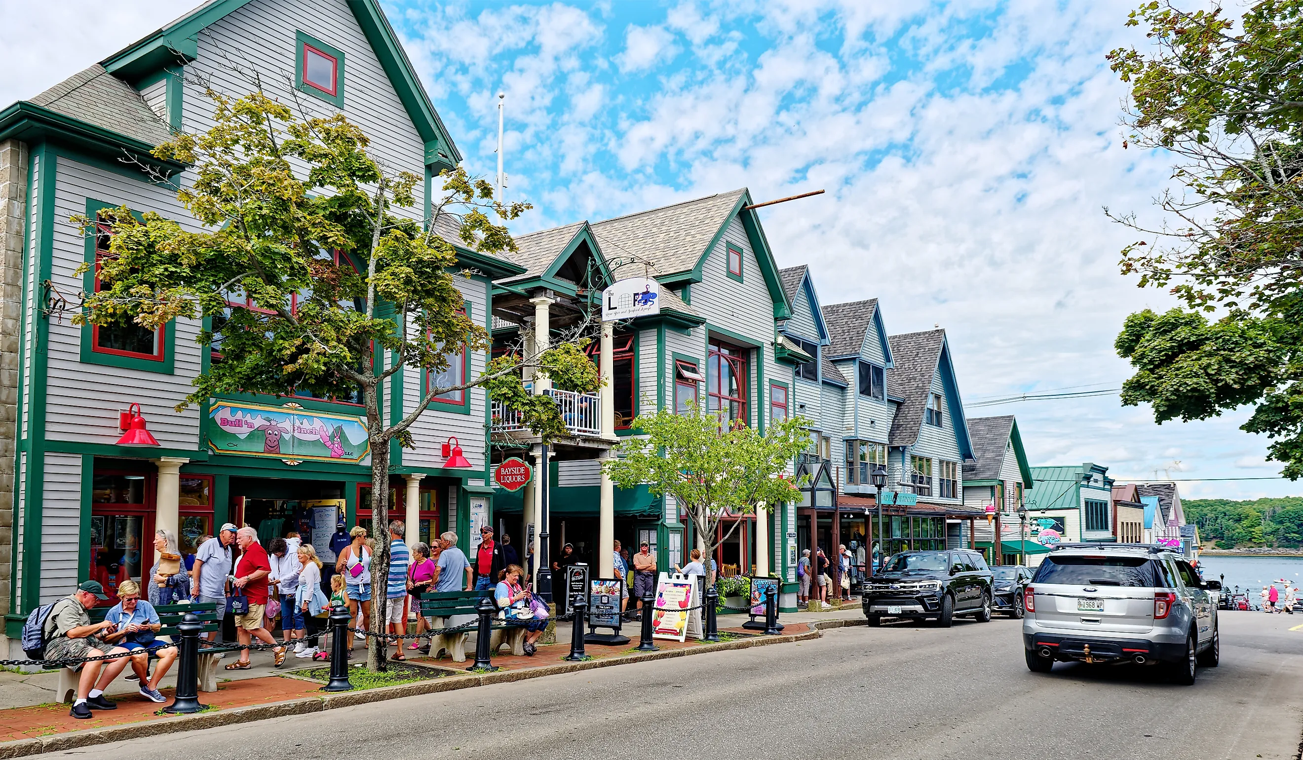 Bar Harbor, Maine, a coastal town. Editorial credit: Darryl Brooks / Shutterstock.com