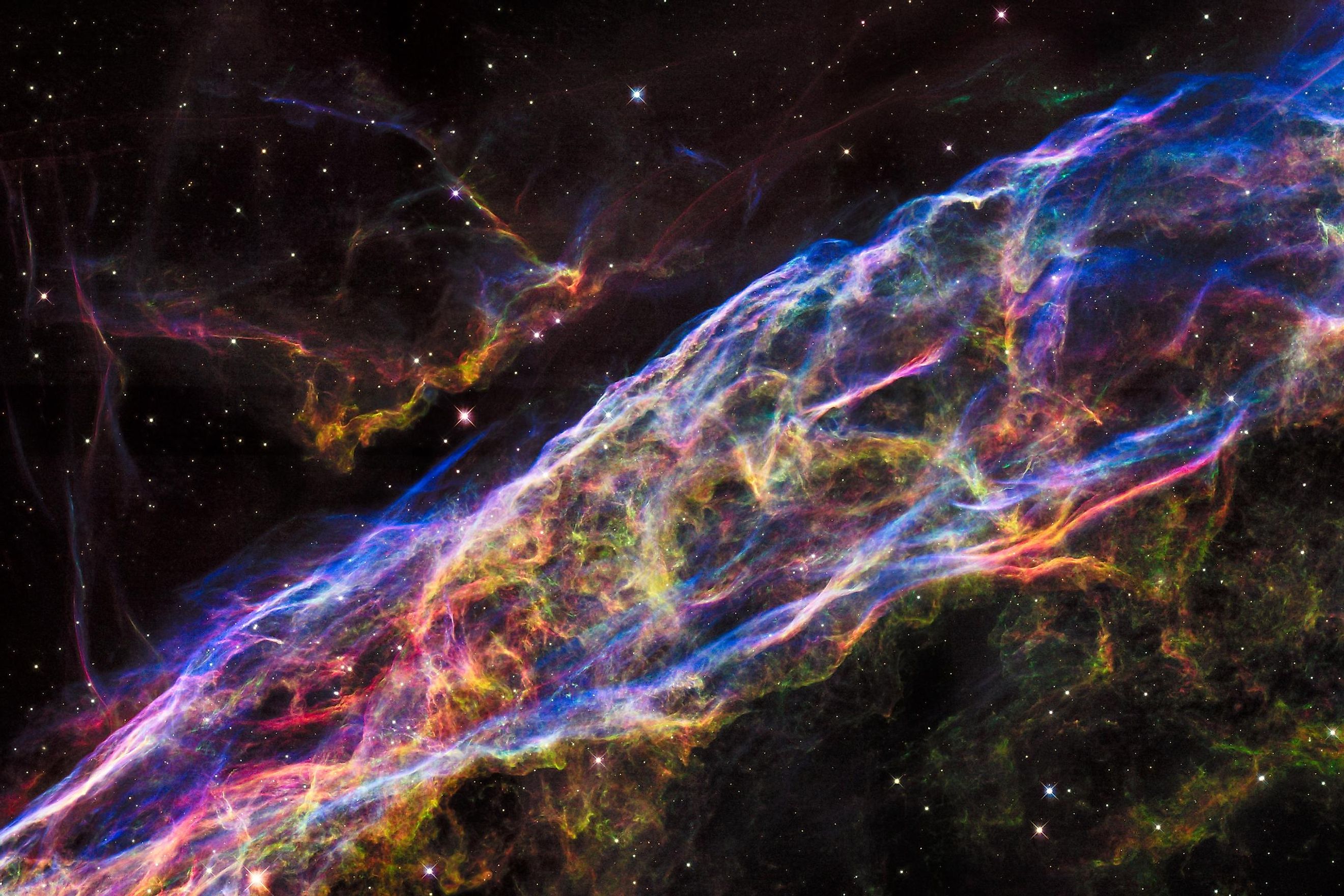 Hubble image of a supernova remnant. Image credit: NASA/ESA