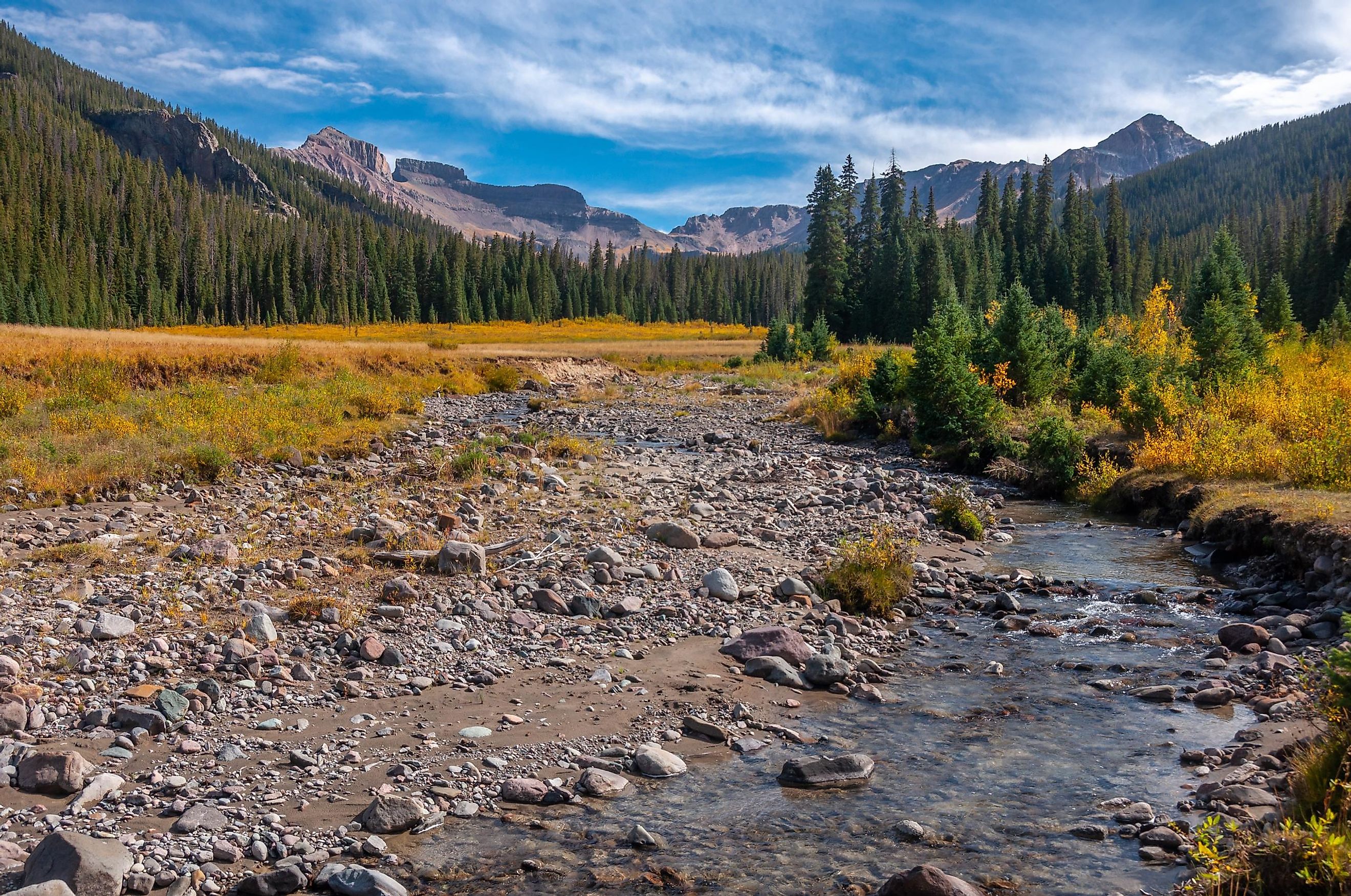 The Cimarron River flowing through Colorado