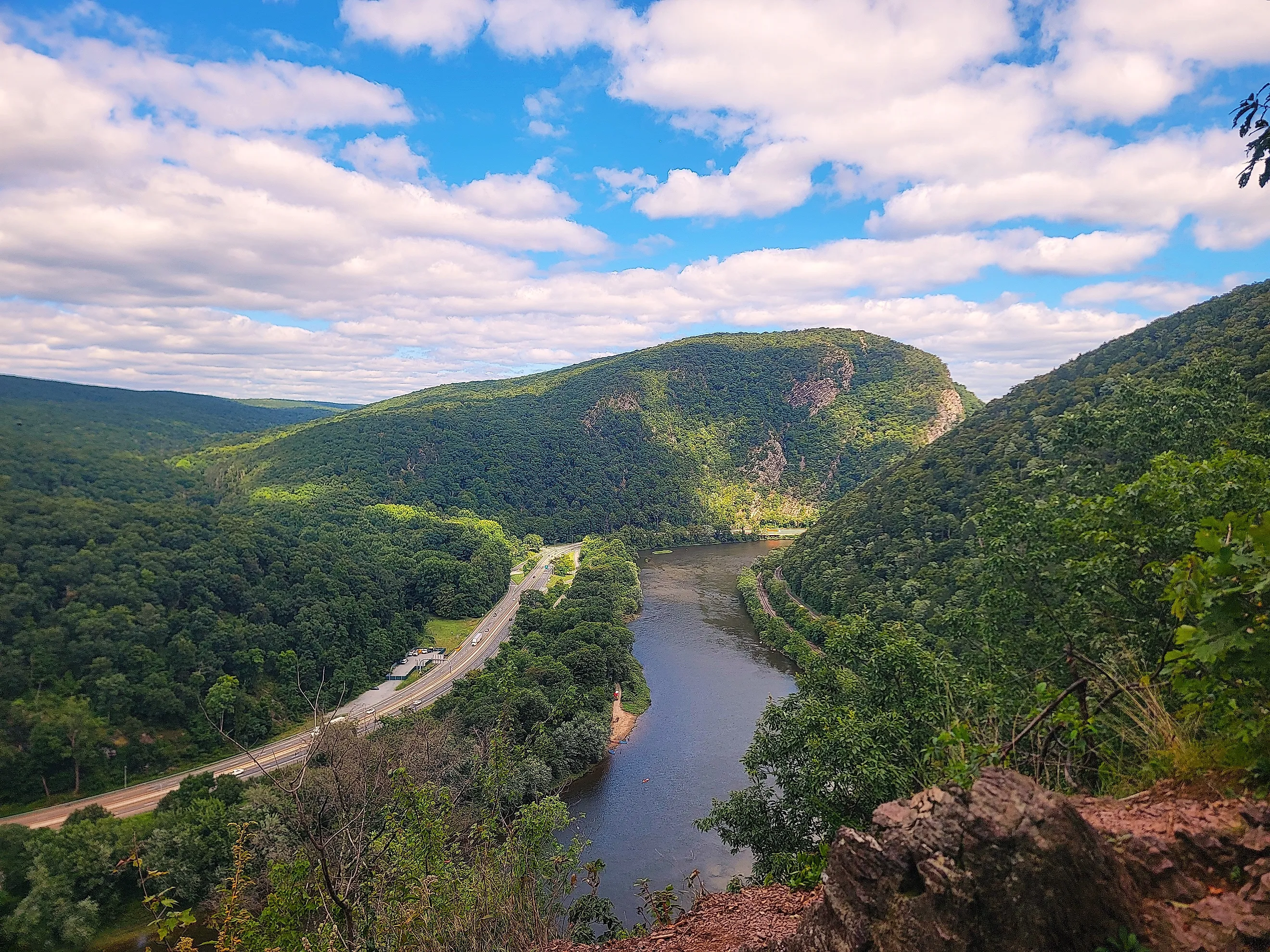Delaware Water Gap Summit View in the Poconos.