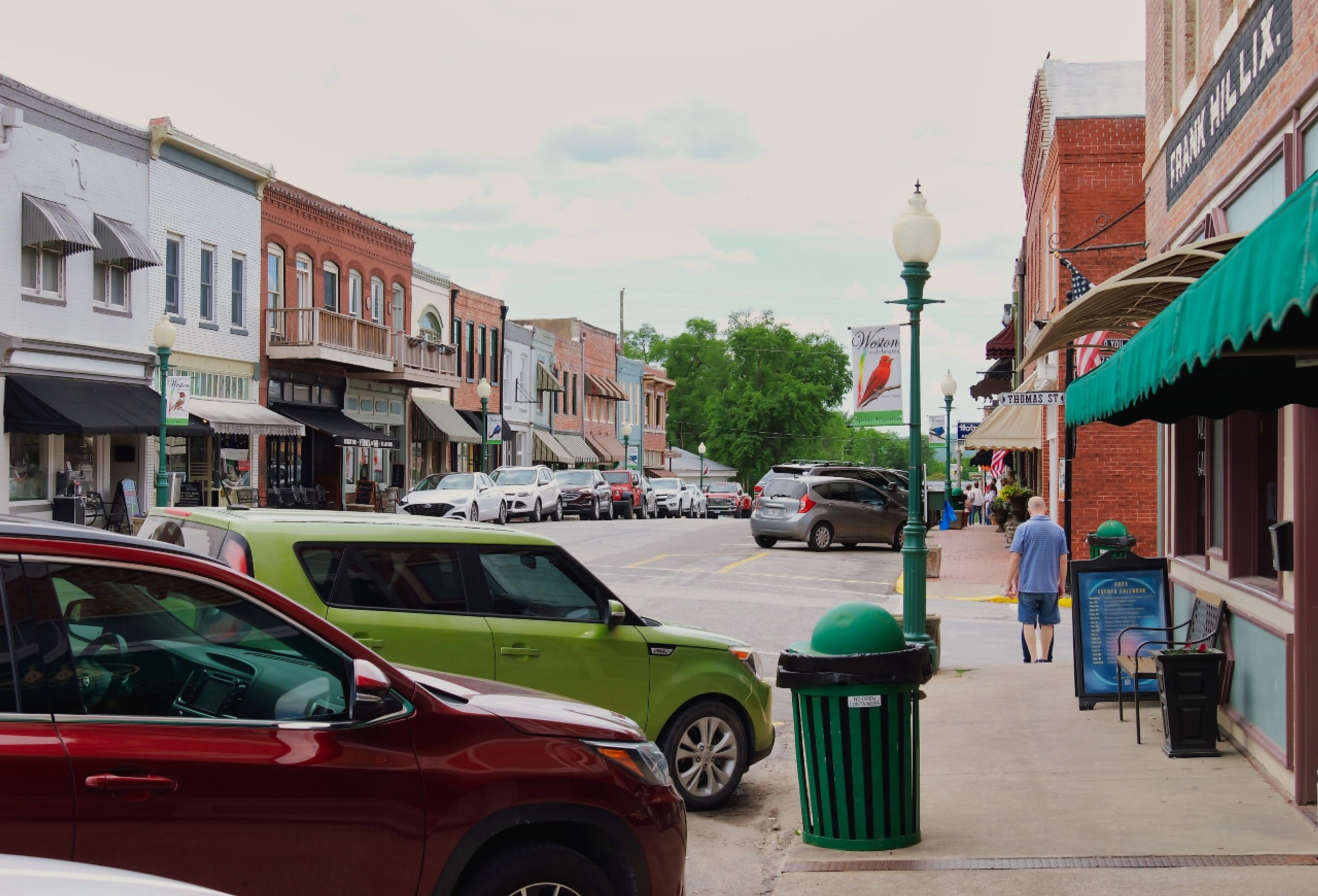 Downtown Main Street in Weston, Missouri. Image credit Matt Fowler KC via Shutterstock