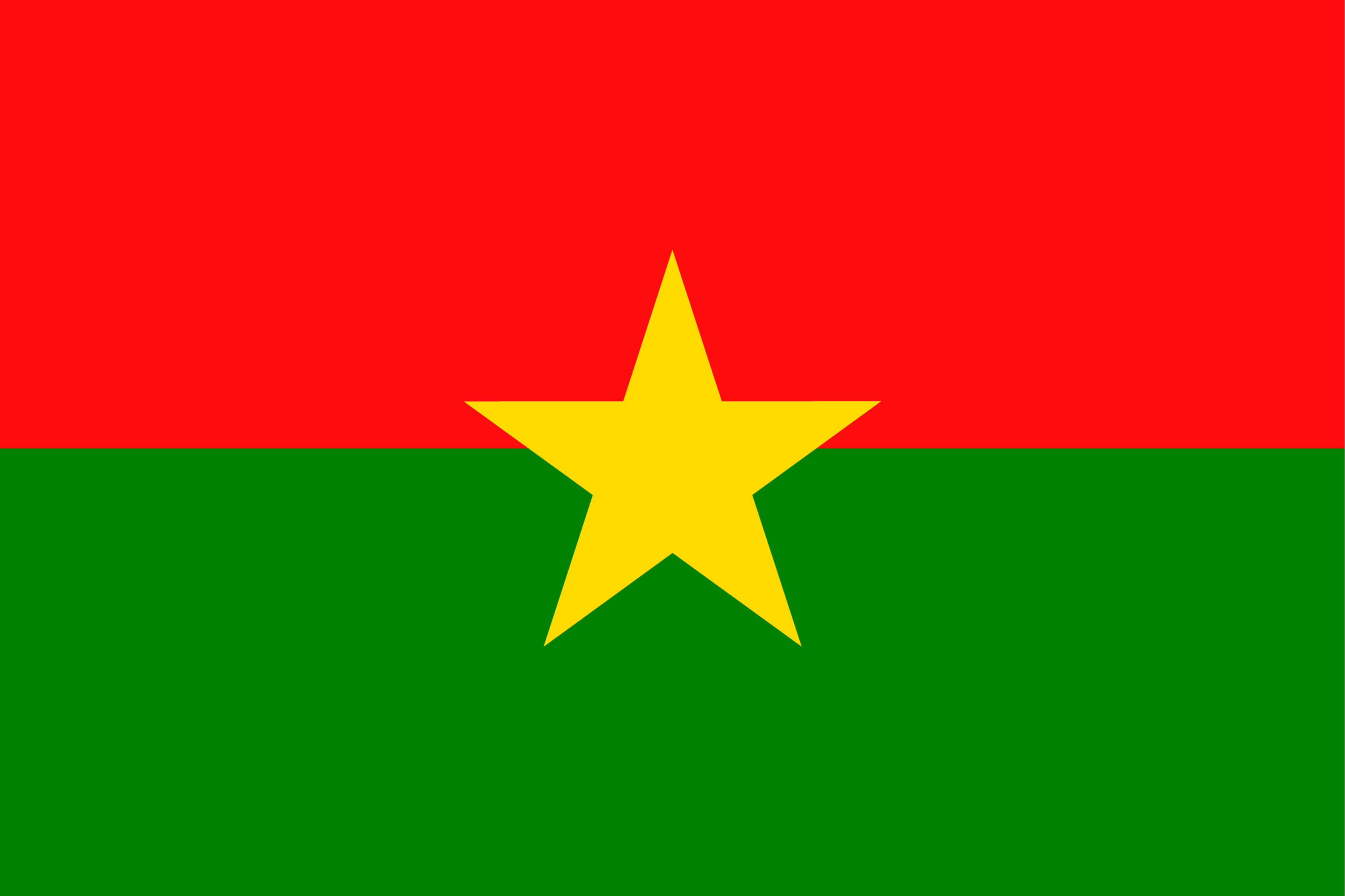 The flag of Burkina Faso.