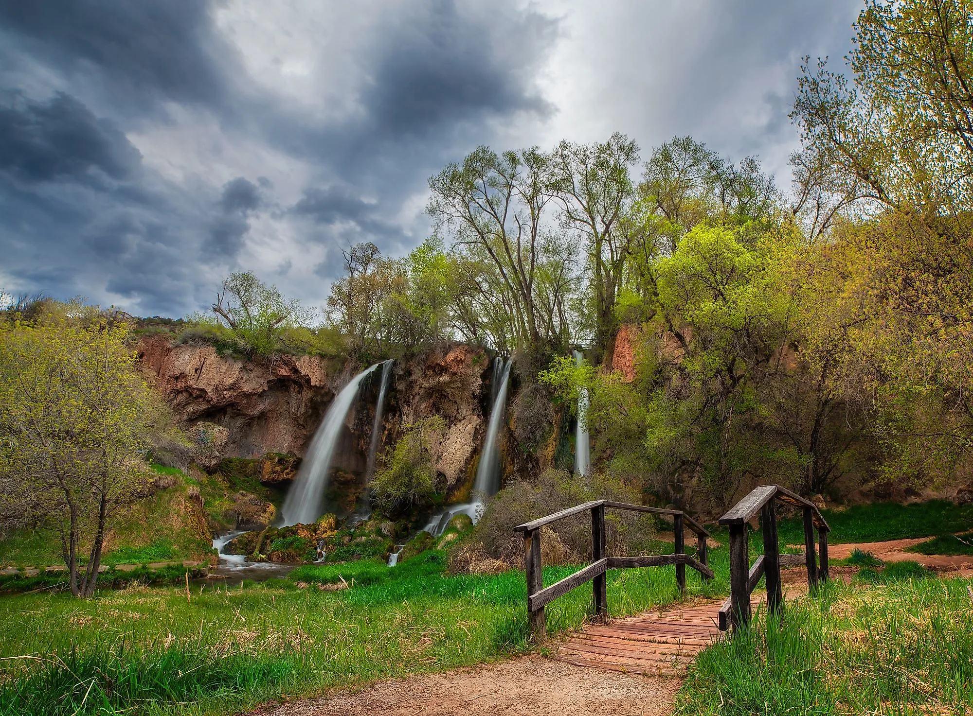 Rifle Falls State Park near Rifle, Colorado.