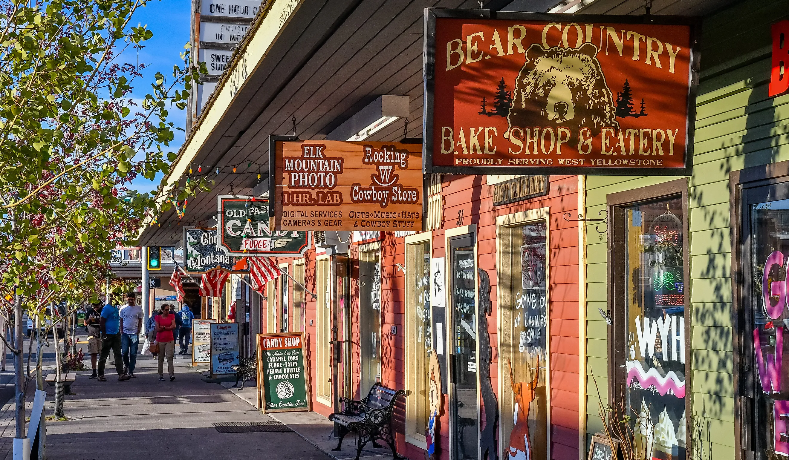 Canyon Street in West Yellowstone, Montana. Editorial credit: Matthew Thomas Allen / Shutterstock.com 