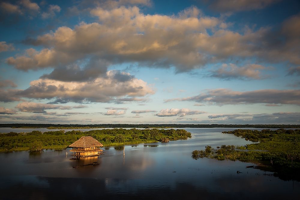 The Amazon River near Iquitos, Peru.