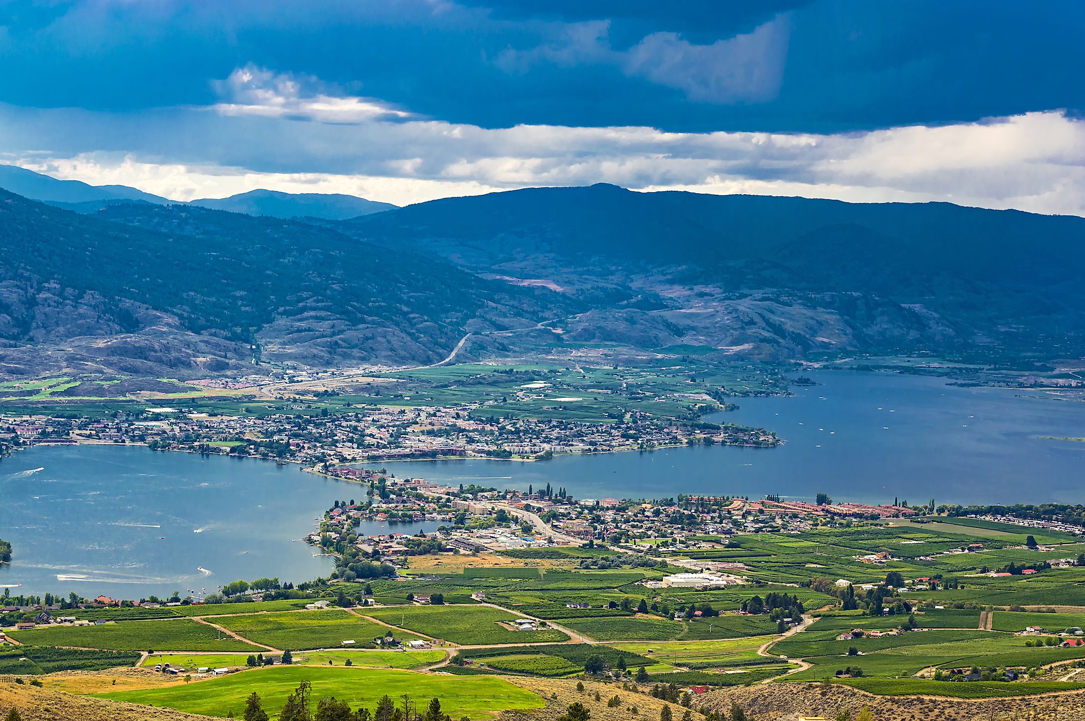 Osoyoos, British Columbia, Canada and Osoyoos Lake.