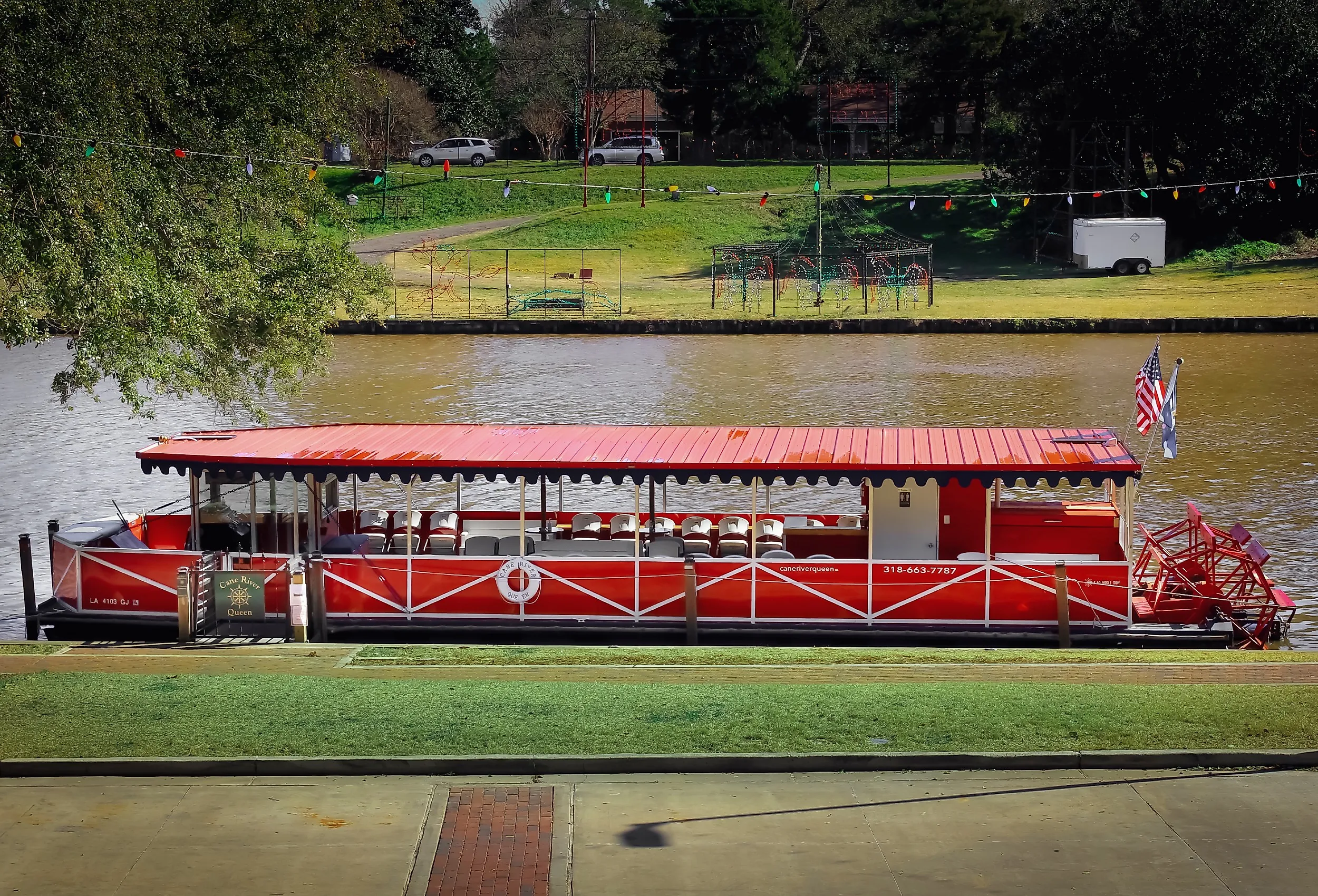 Boat on the Cane River in Natchitoches, Louisiana. Image credit Sabrina Janelle Gordon via Shutterstock