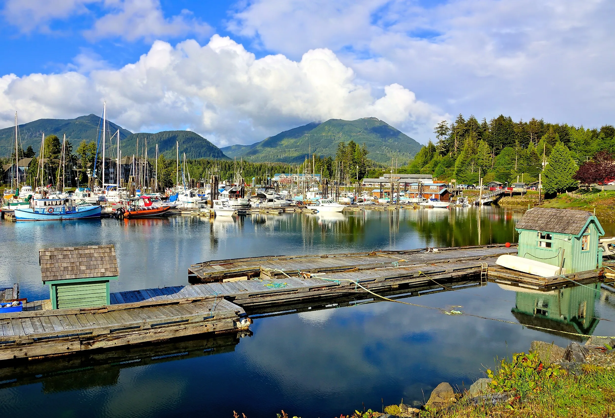 Ucluelet Harbour, Vancouver Island, Canada.