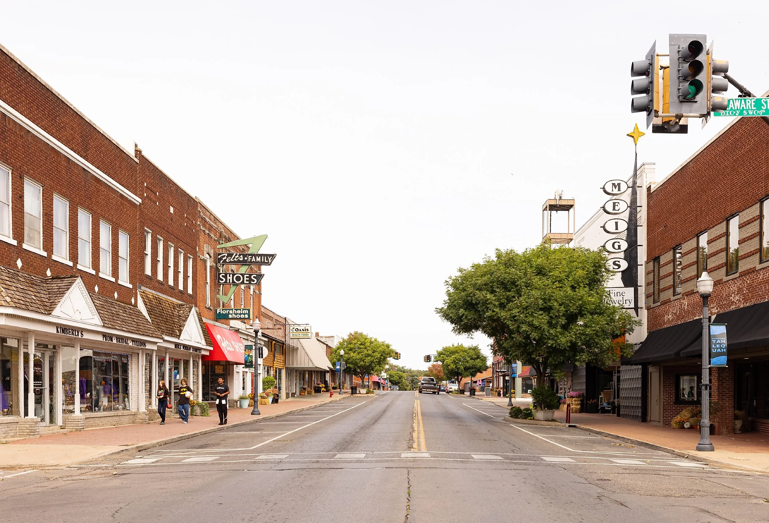 Downtown Tahlequah, Oklahoma. Image credit Roberto Galan via Shutterstock
