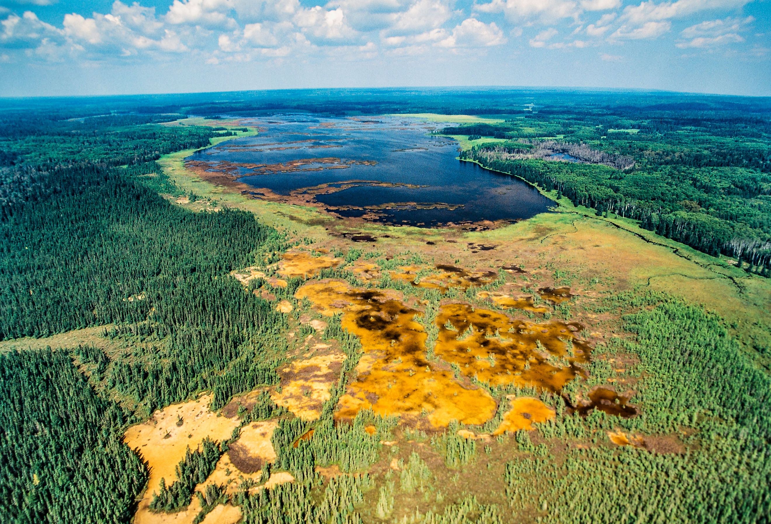 Aerial view of Manitoba landscape. Image credit Russ Heinl via Shutterstock.