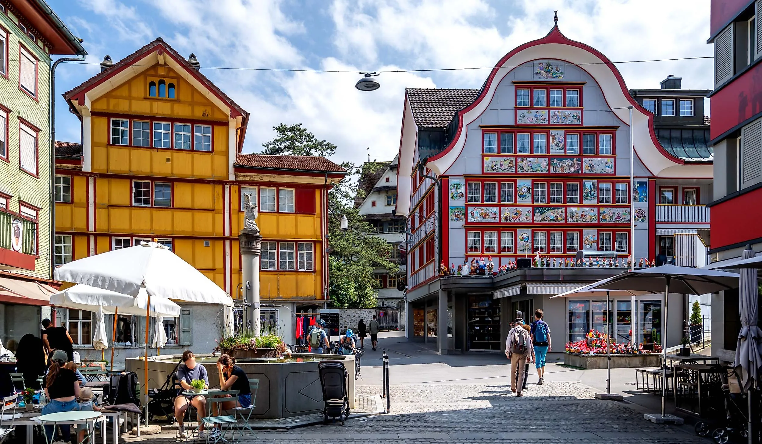 Old city of Appenzell, Switzerland.
