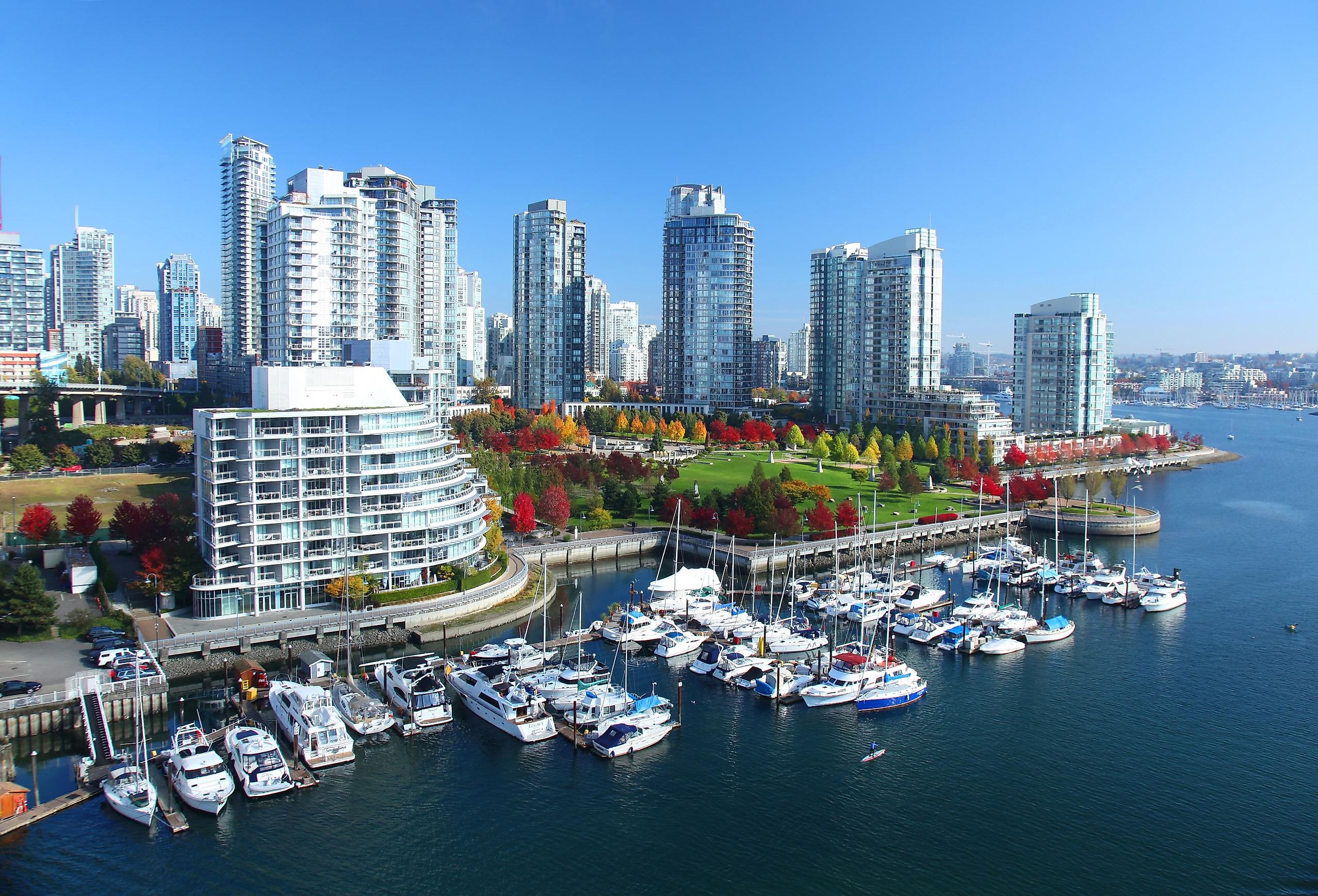 The gorgeous city of Vancouver on the Pacific coast.