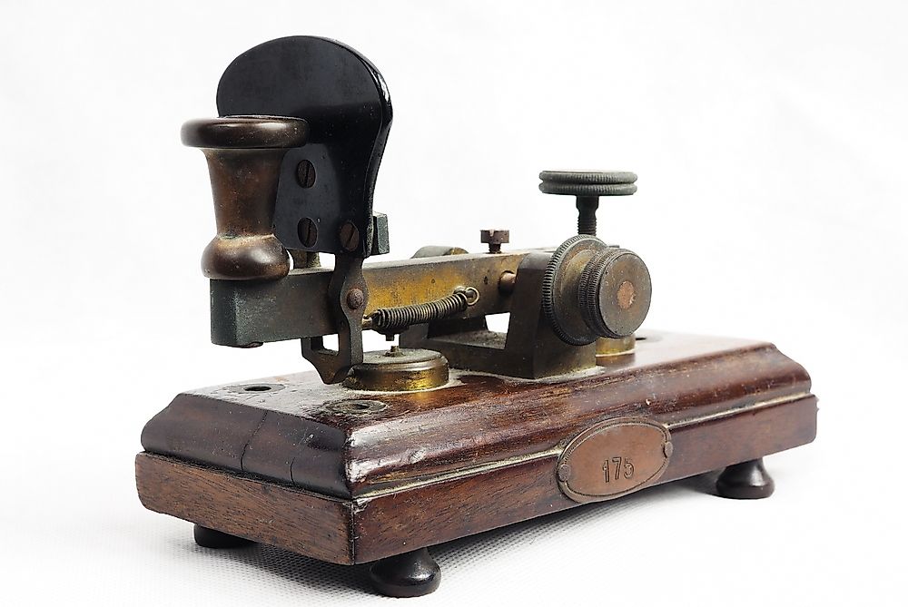 The telegraph machine was one of the most important inventions of the 19th century.