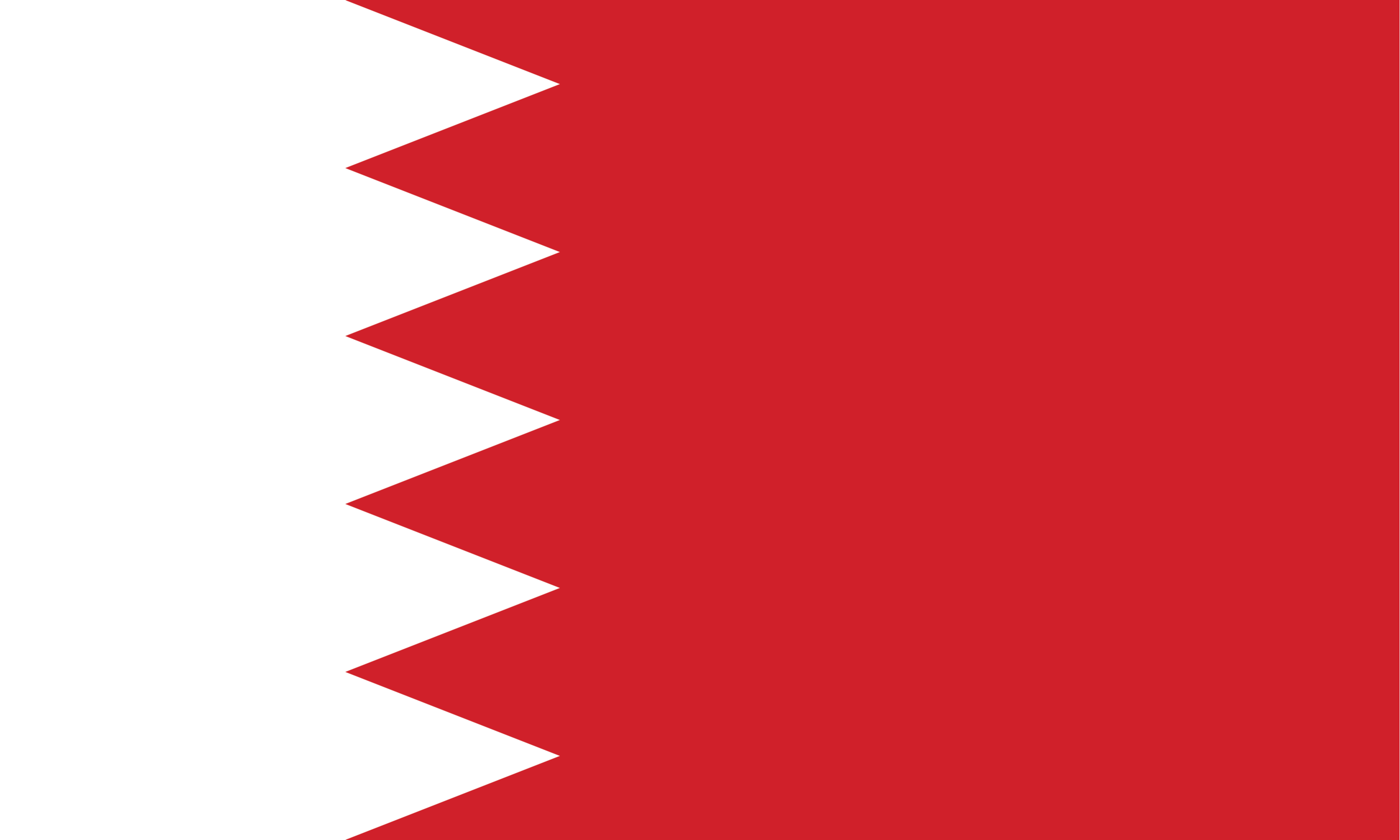 The flag of Bahrain.