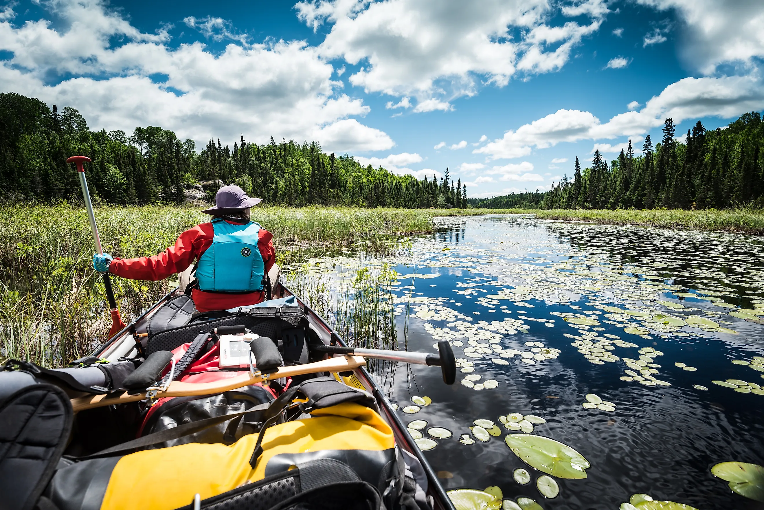 Beautiful view of the Boundary Waters Canoe Area in Ely, Minnesota. Editorial credit: Travis J. Camp via Shutterstock.com