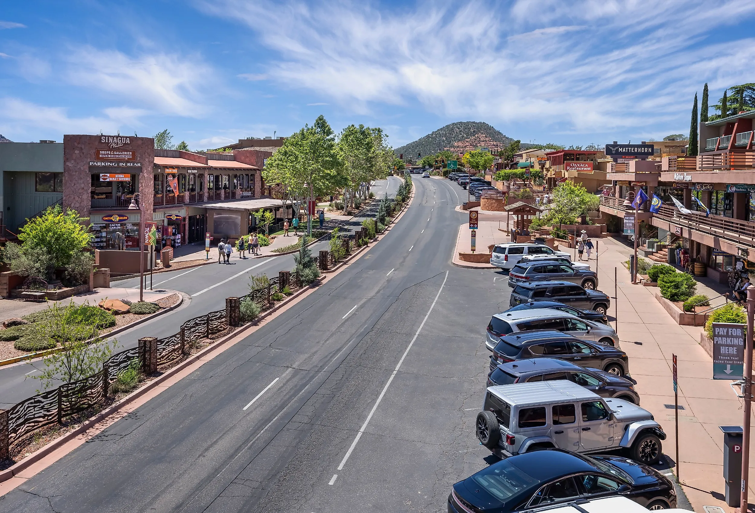 Overlooking downtown Sedona, Arizona. Image credit Nigel Jarvis via Shutterstock