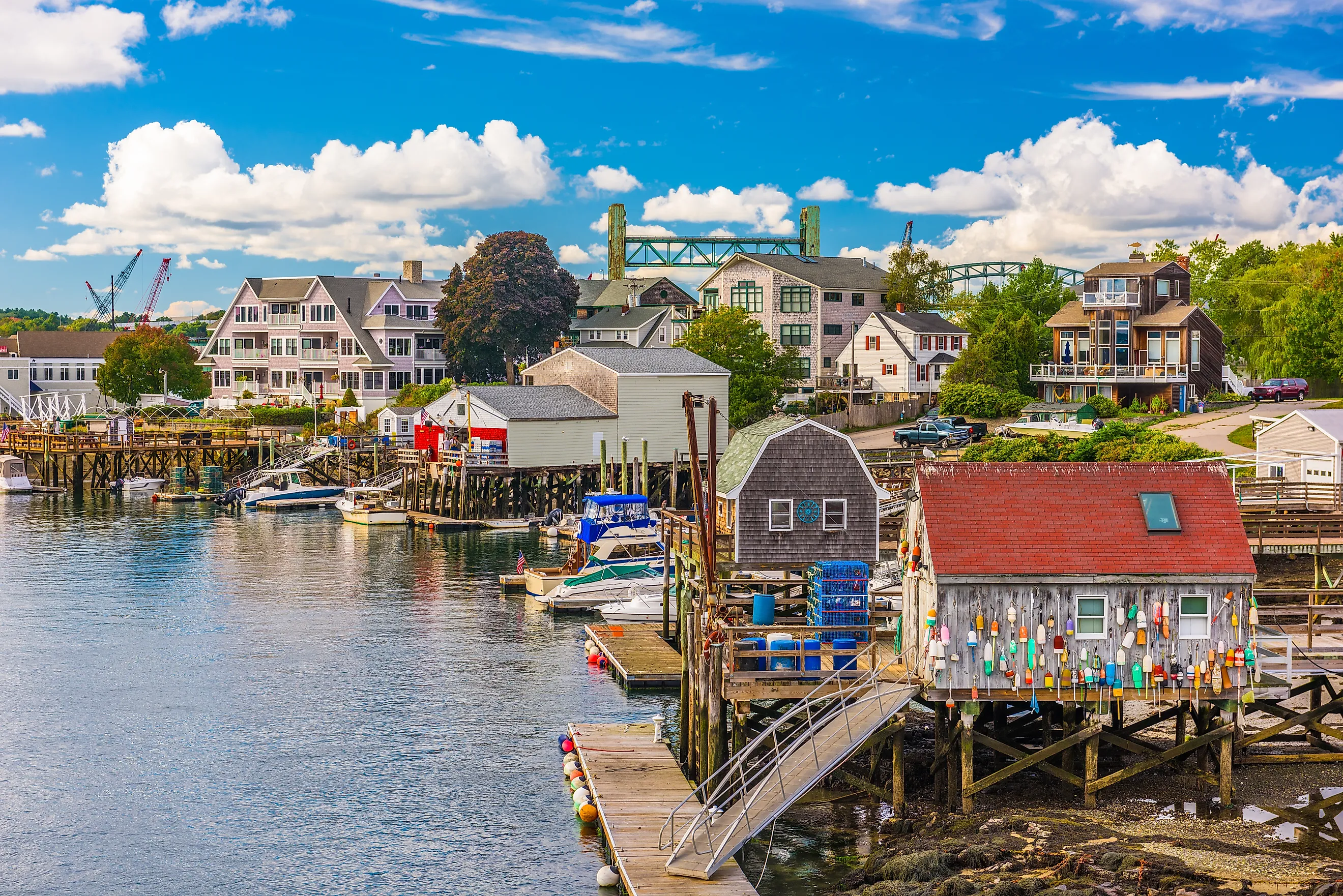 The harbor at Portsmouth, New Hampshire.