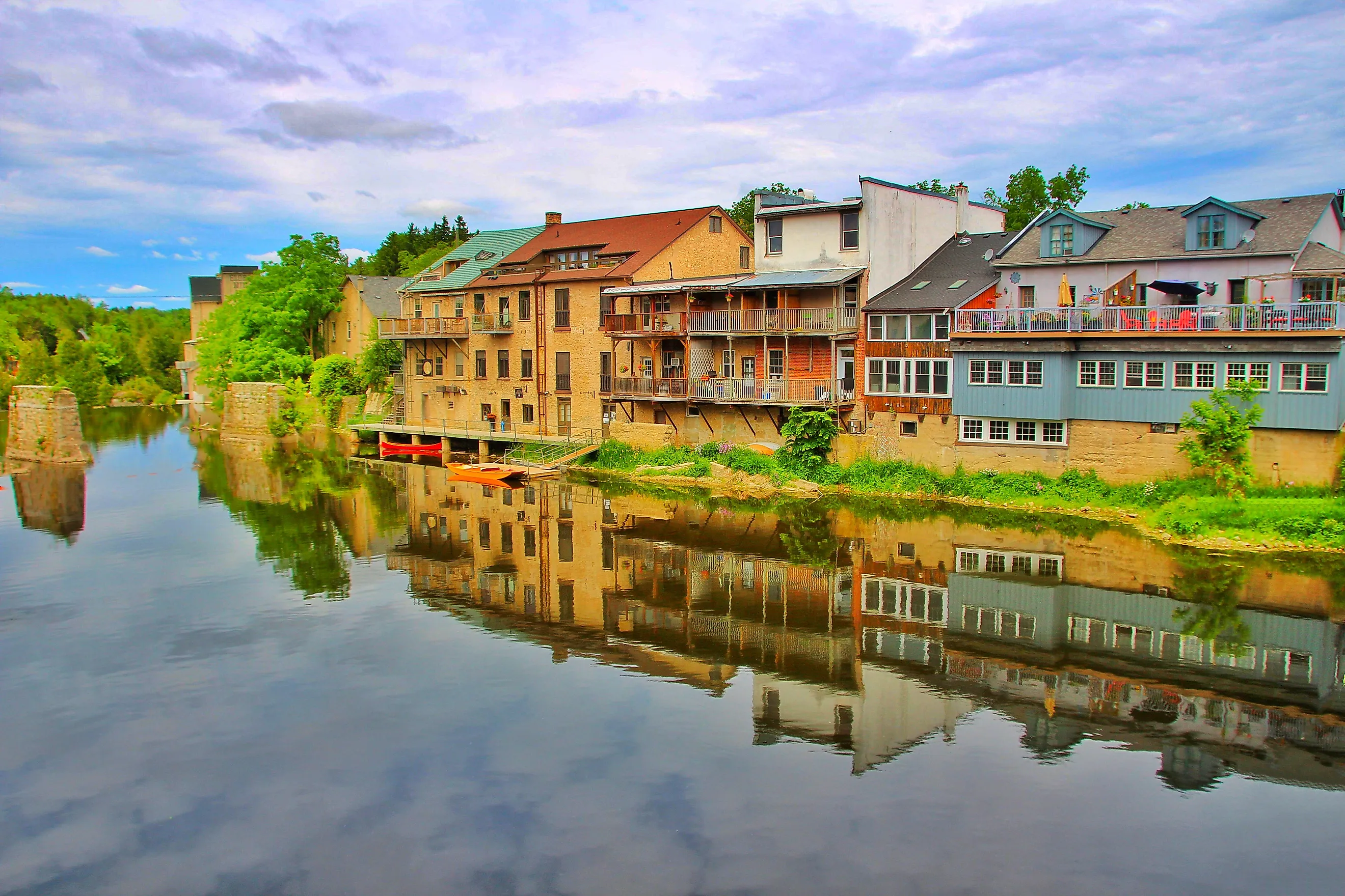 The beautiful town of Elora, Ontario.