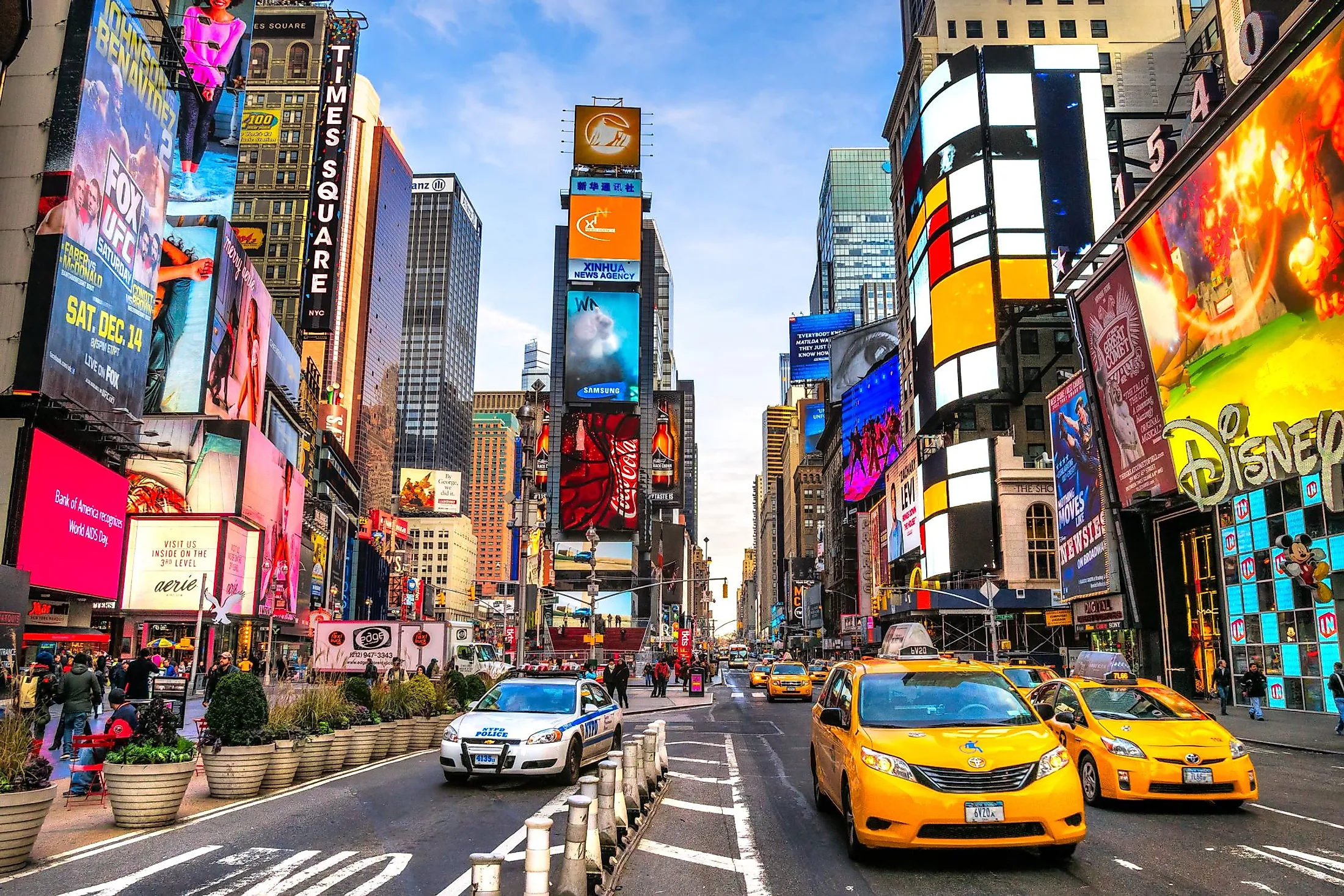 Times Square in Manhattan, New York City. Editorial credit: Luciano Mortula - LGM / Shutterstock.com