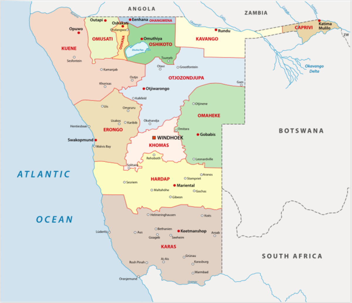 Namibia Maps