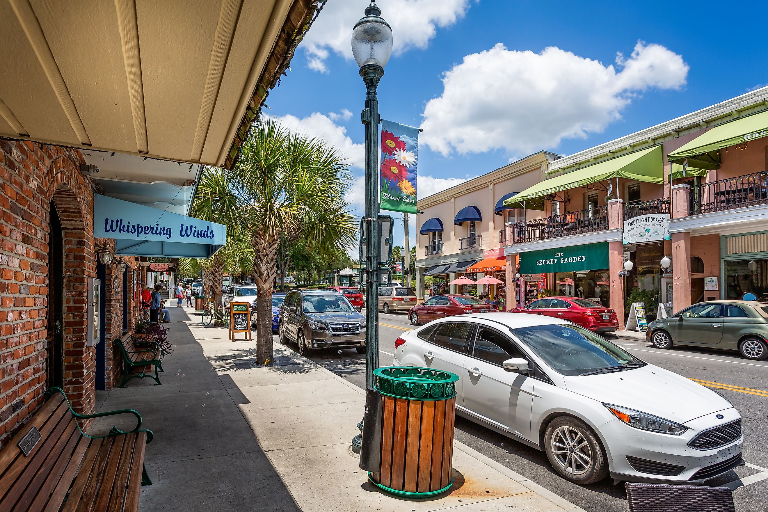 Downtown Mount Dora in Florida. 