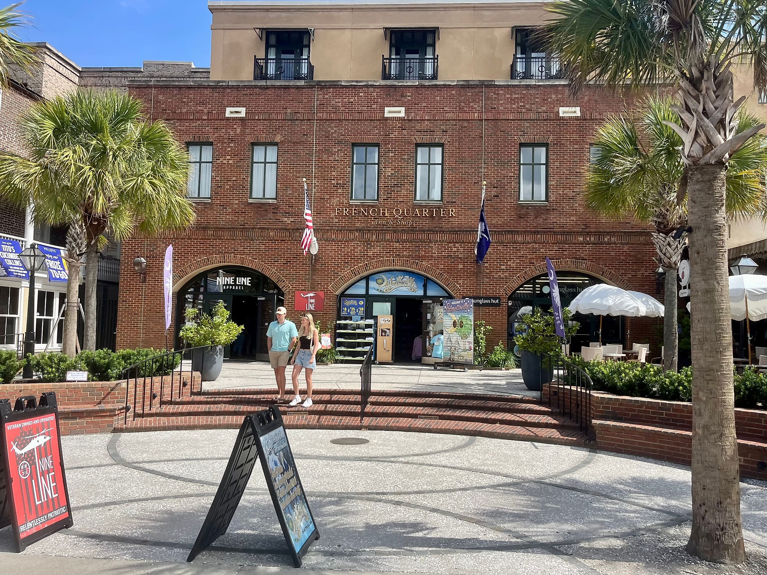 The front exterior of the French Quarter Inn and Shop in Charleston, South Carolina. Image: Jaclyn Vernace - Shutterstock.