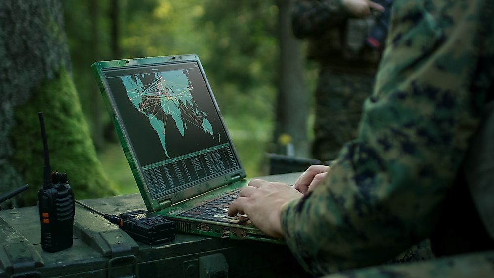 War implies acts of violence and a large scale, while warfare implies various techniques and tactics.