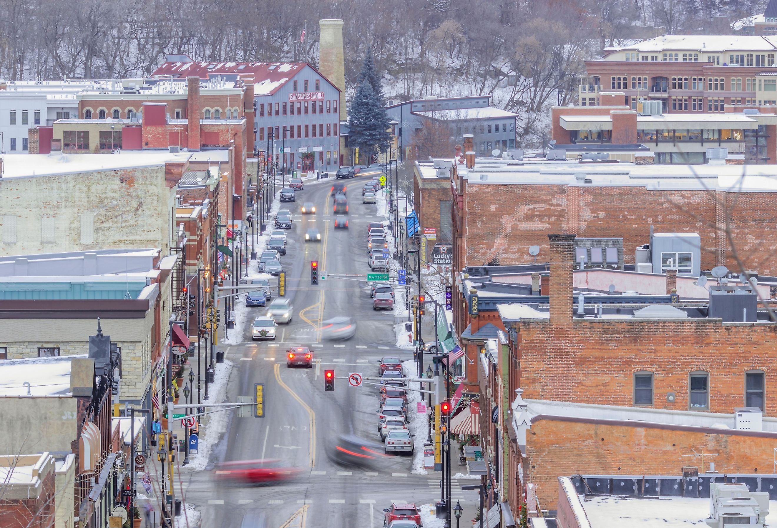 Overlooking downtown Stillwater, Minnesota.